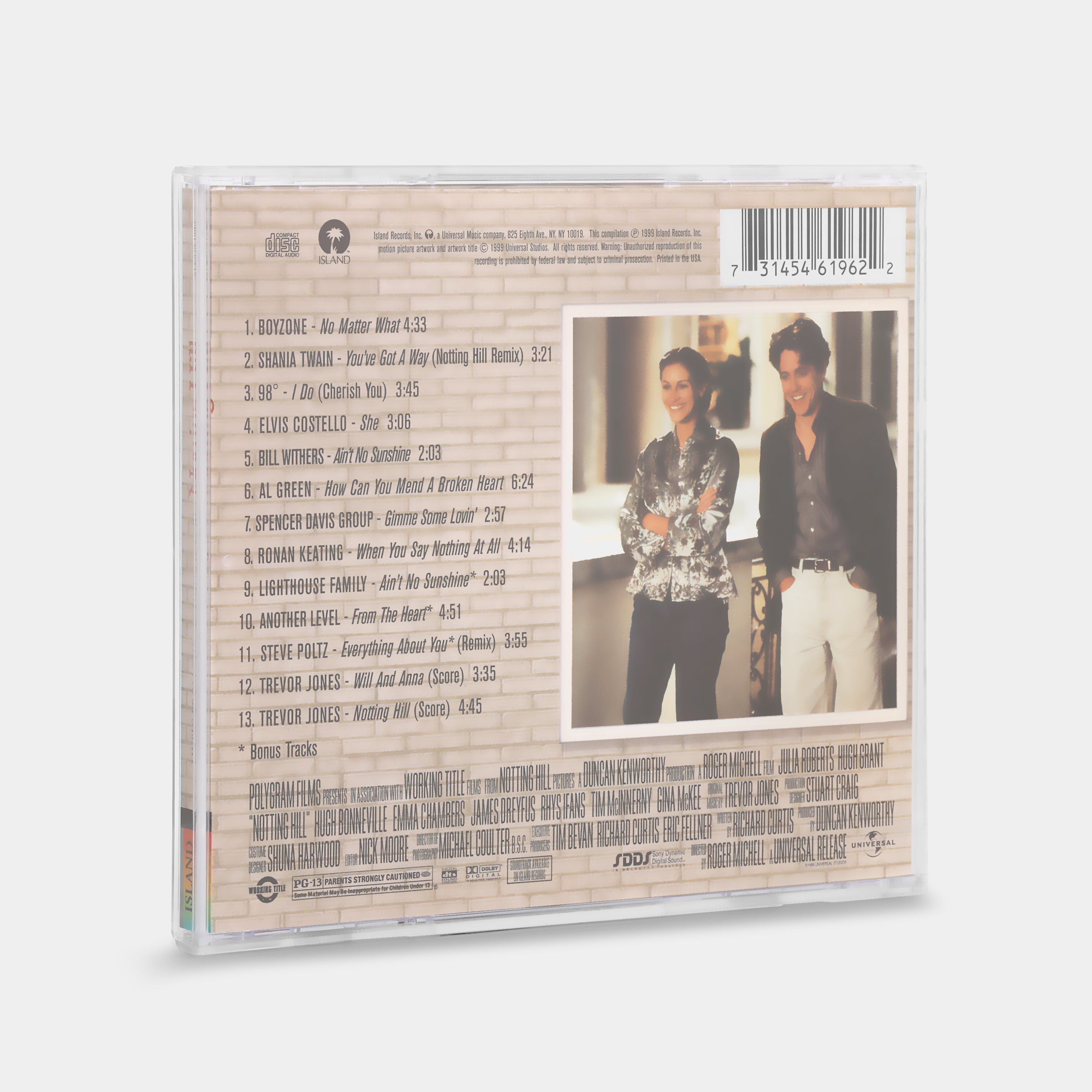 Notting Hill (Music From The Motion Picture) CD