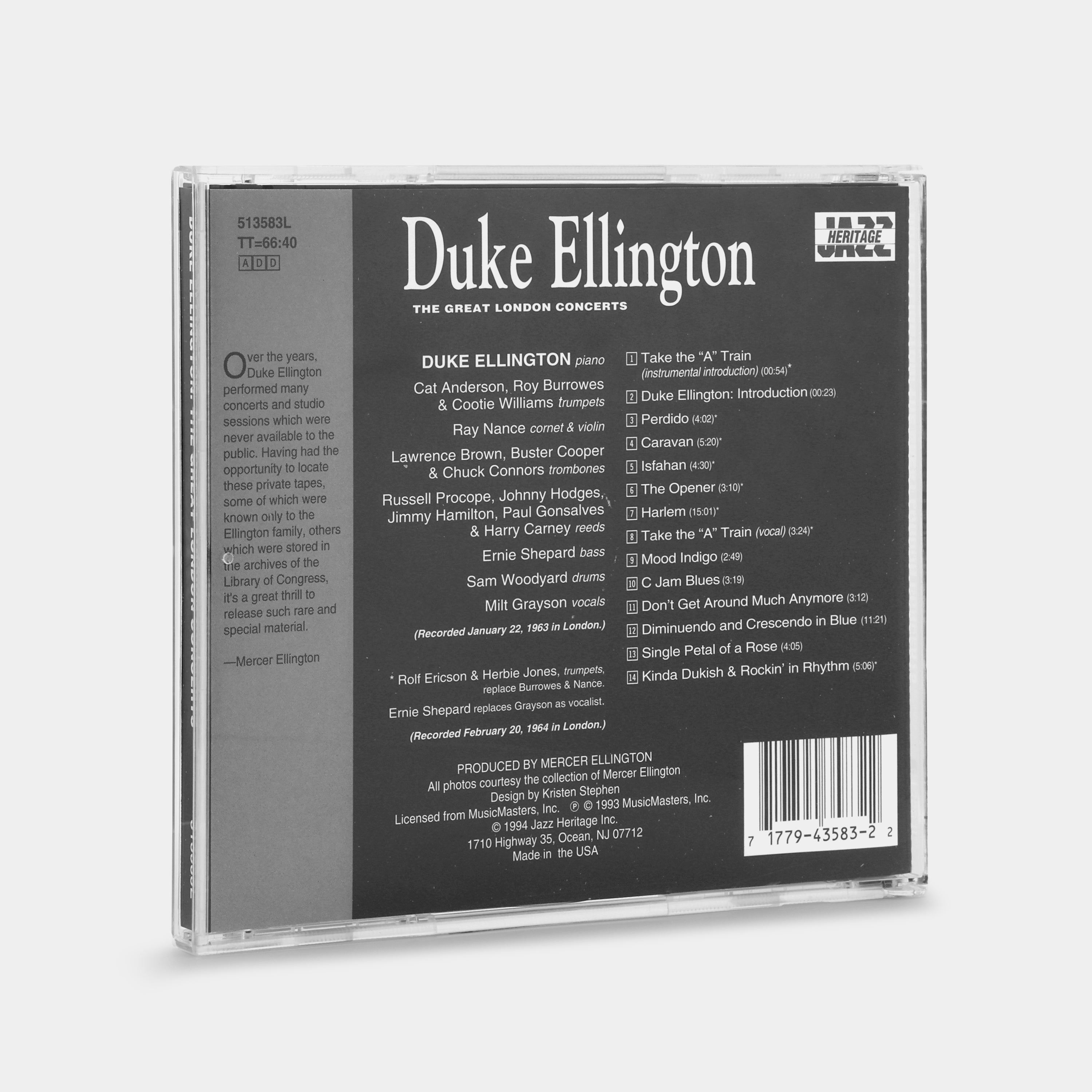 Duke Ellington - The Great London Concerts CD