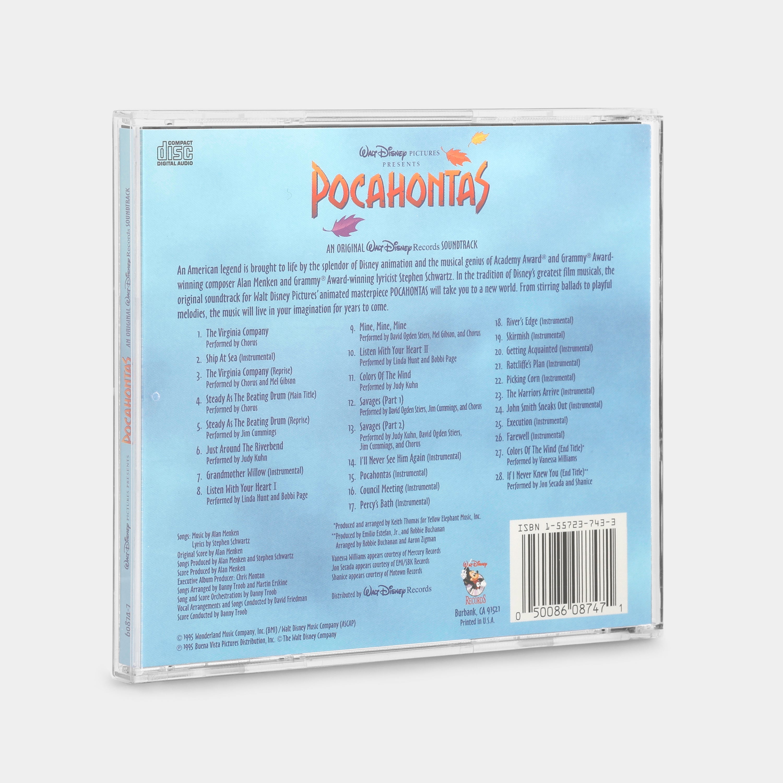 Pocahontas: An Original Walt Disney Records Soundtrack CD