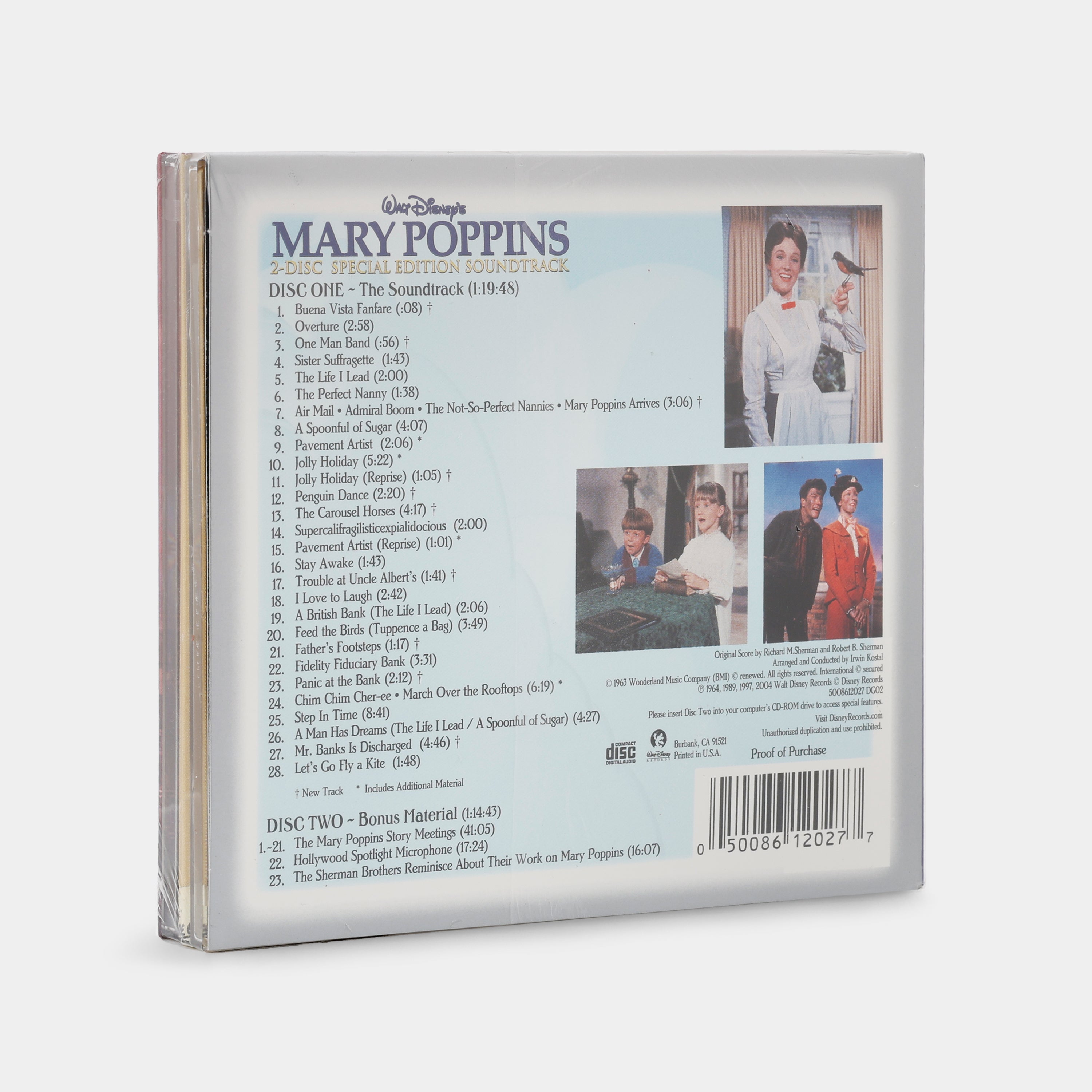 Mary Poppins (Special Edition Motion Picture Soundtrack, Sealed) 2xCD