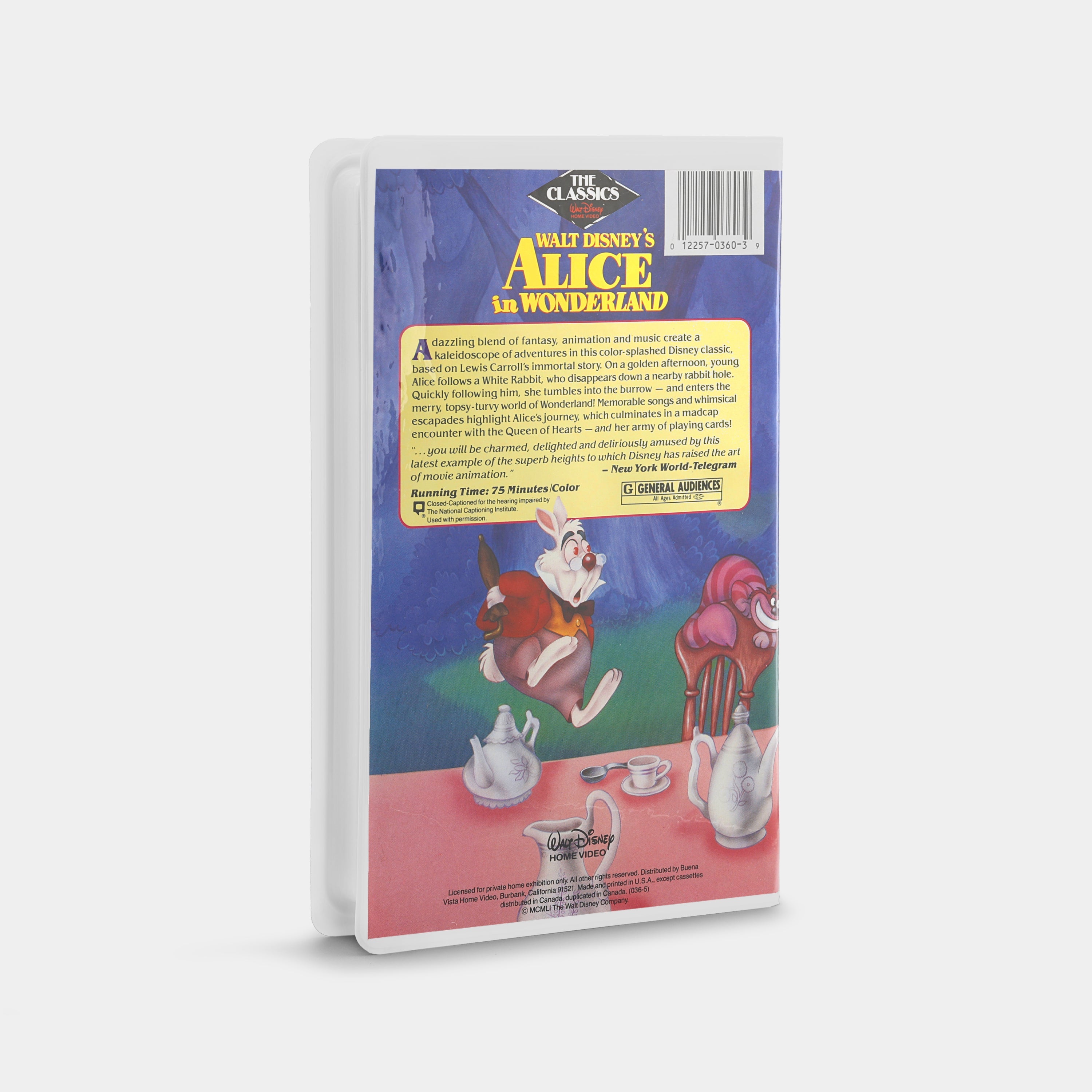 Alice in Wonderland (The Classics) VHS Tape