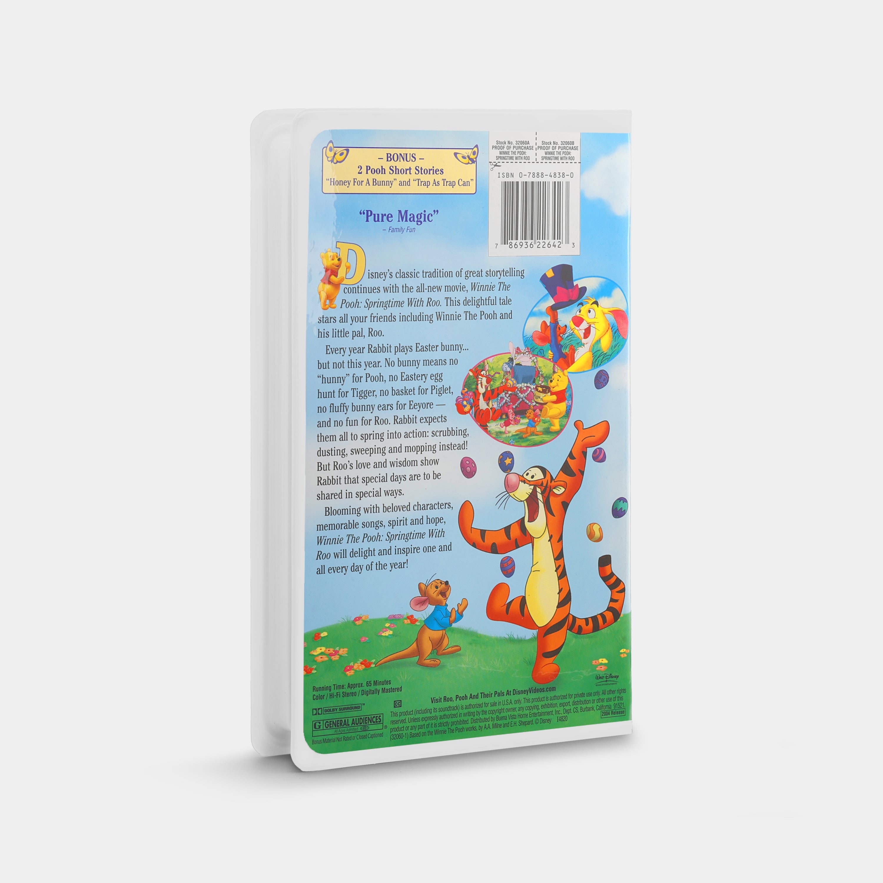 Winnie the Pooh: Springtime with Roo VHS Tape