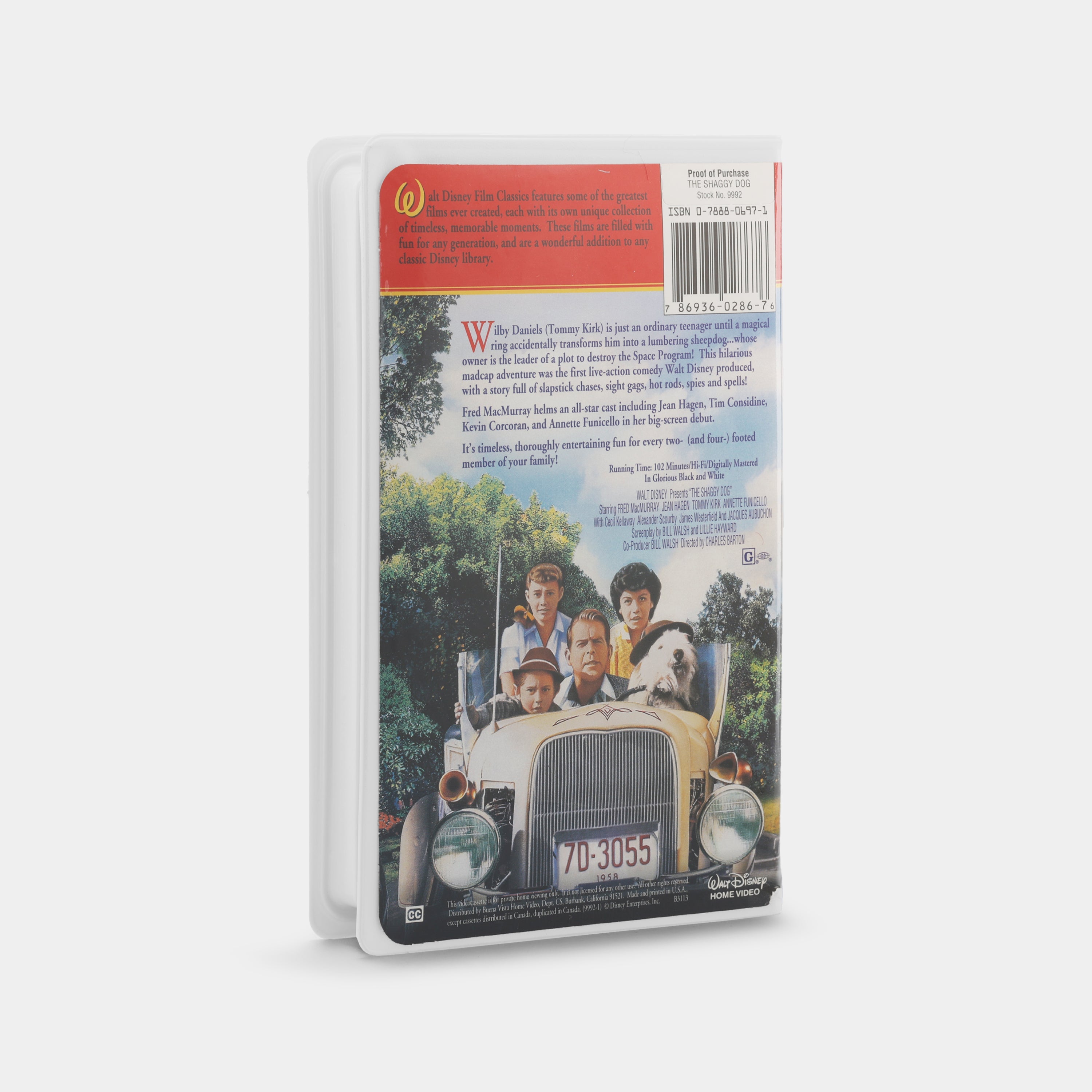 The Shaggy Dog VHS Tape