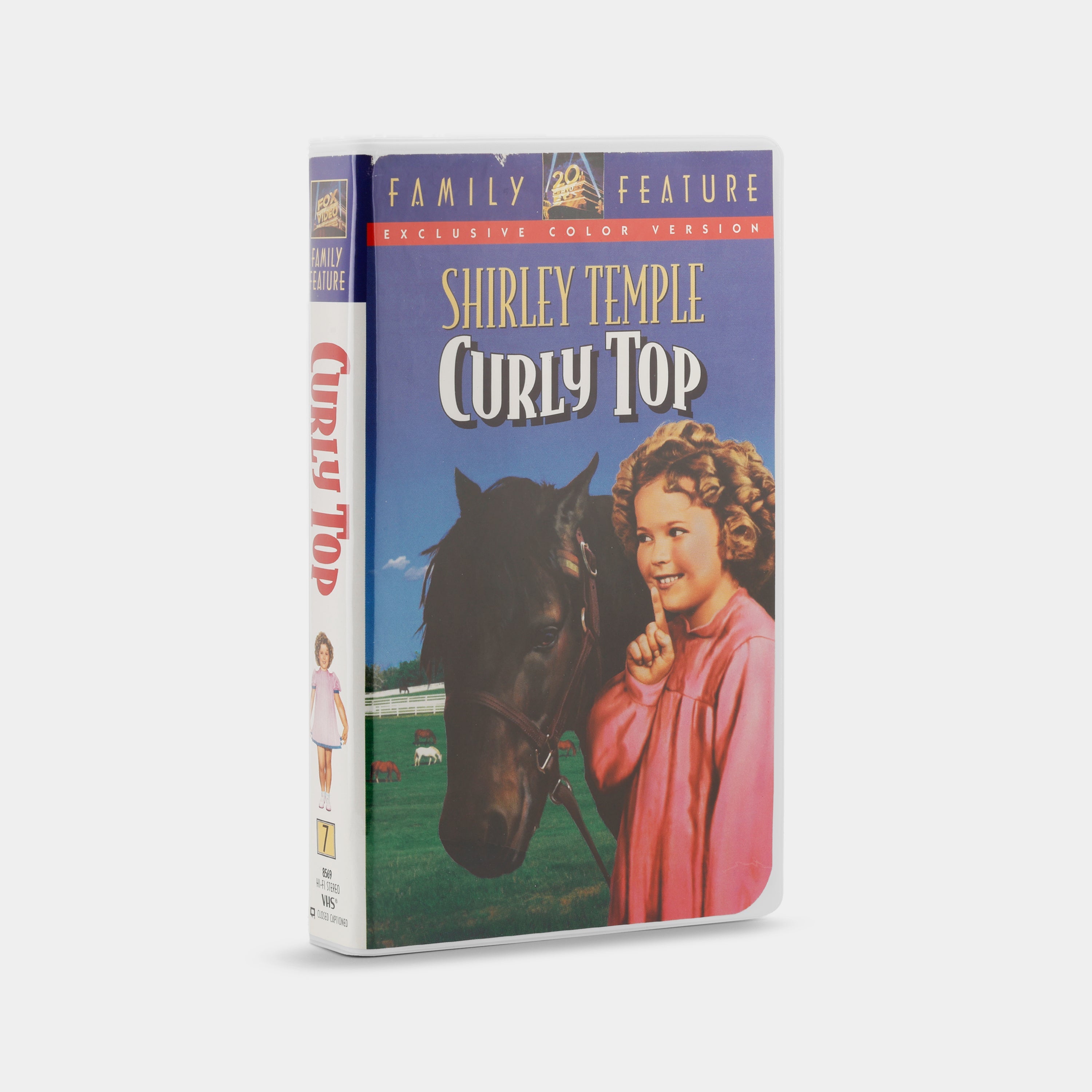 Curly Top VHS Tape