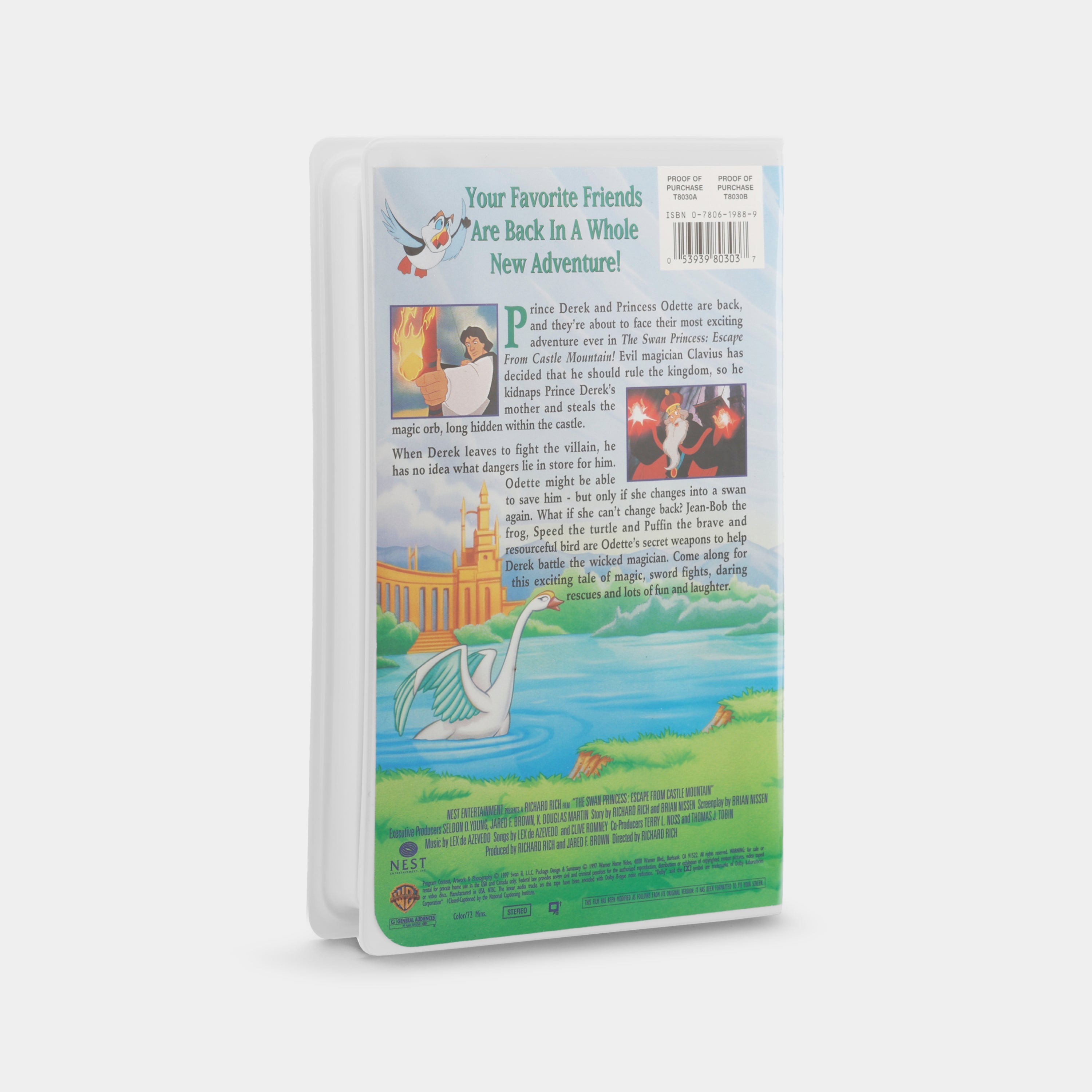 The Swan Princess: Escape from Castle Mountain VHS Tape