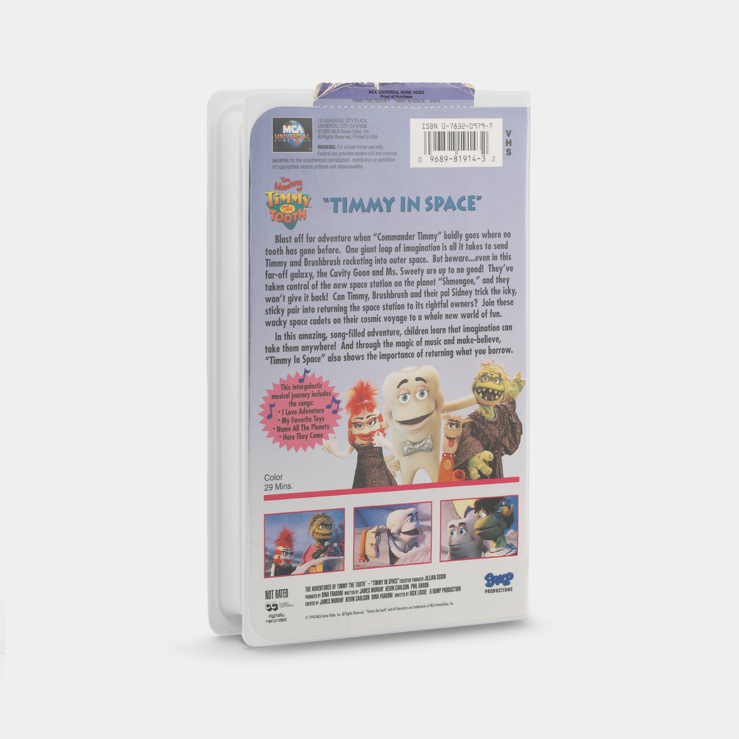 Timmy the Tooth: Timmy in Space VHS Tape