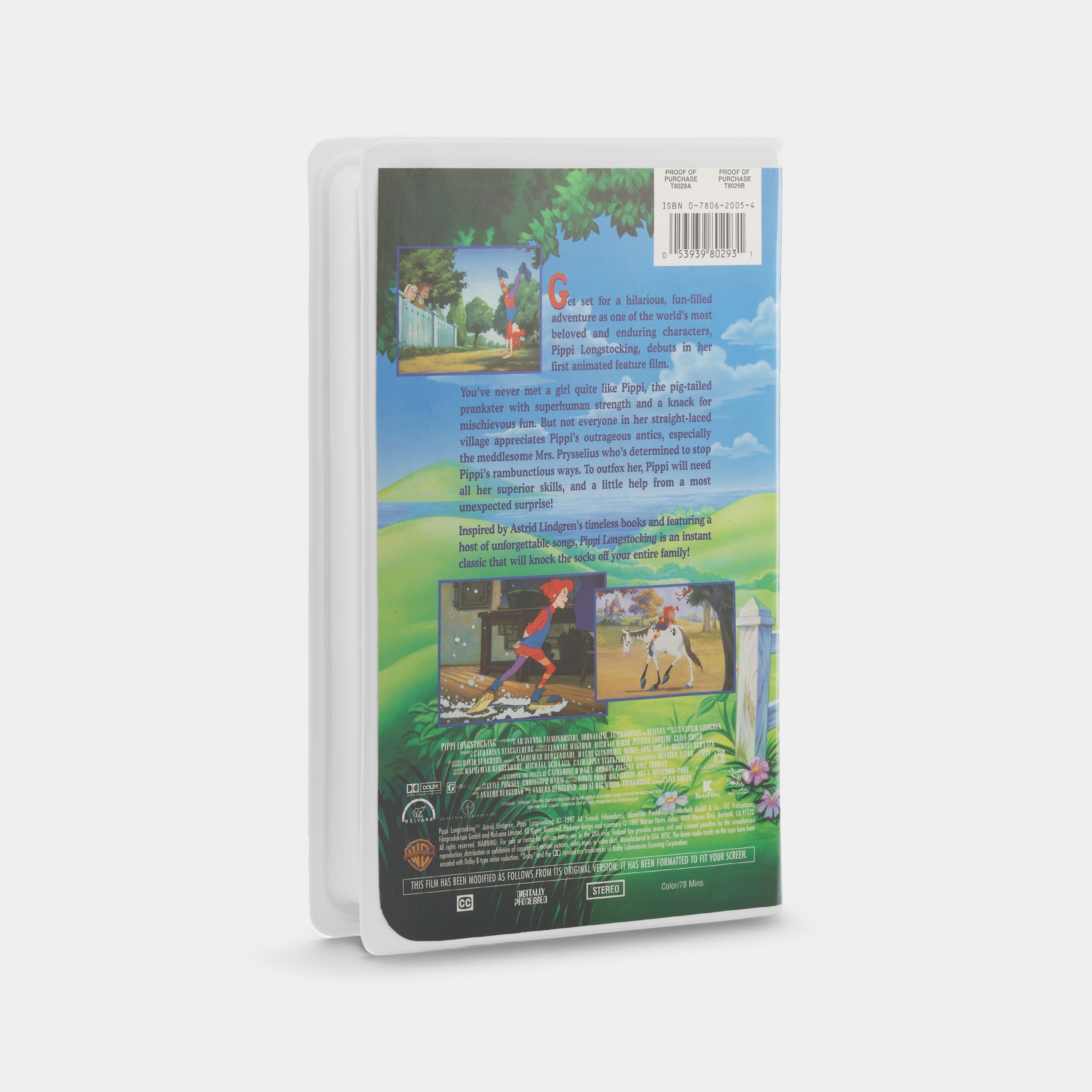 Pippi Longstocking VHS Tape