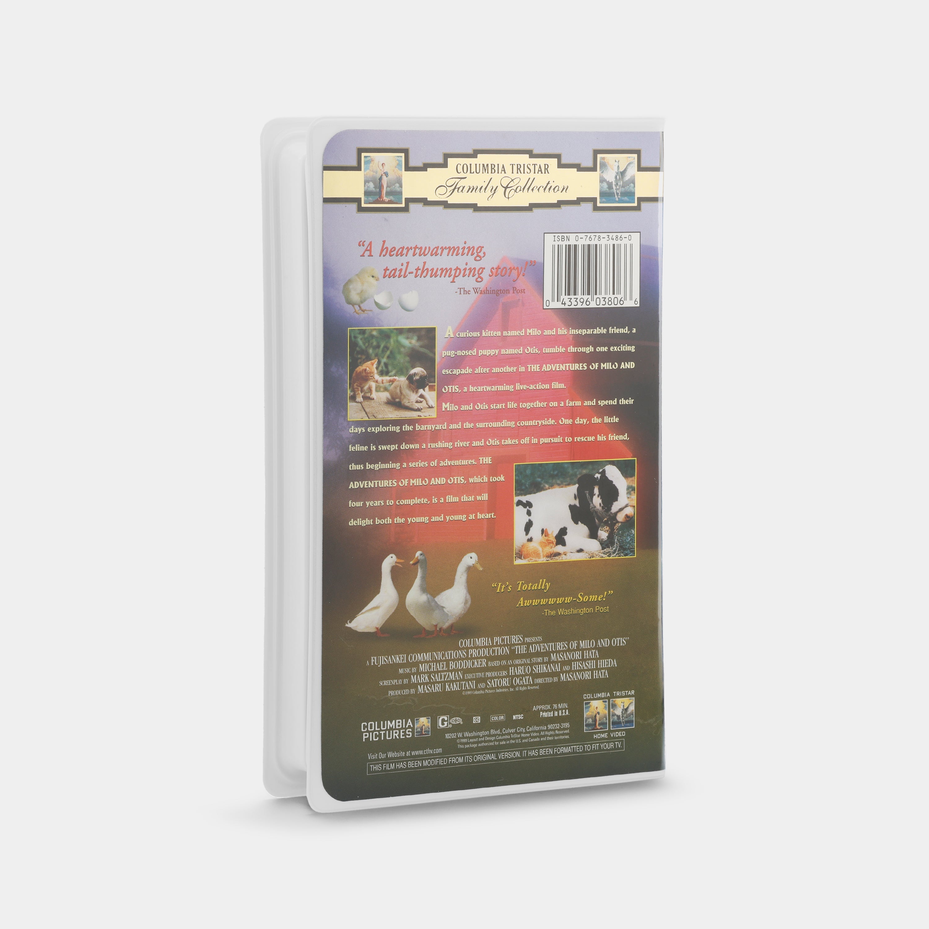 Milo and Otis VHS Tape