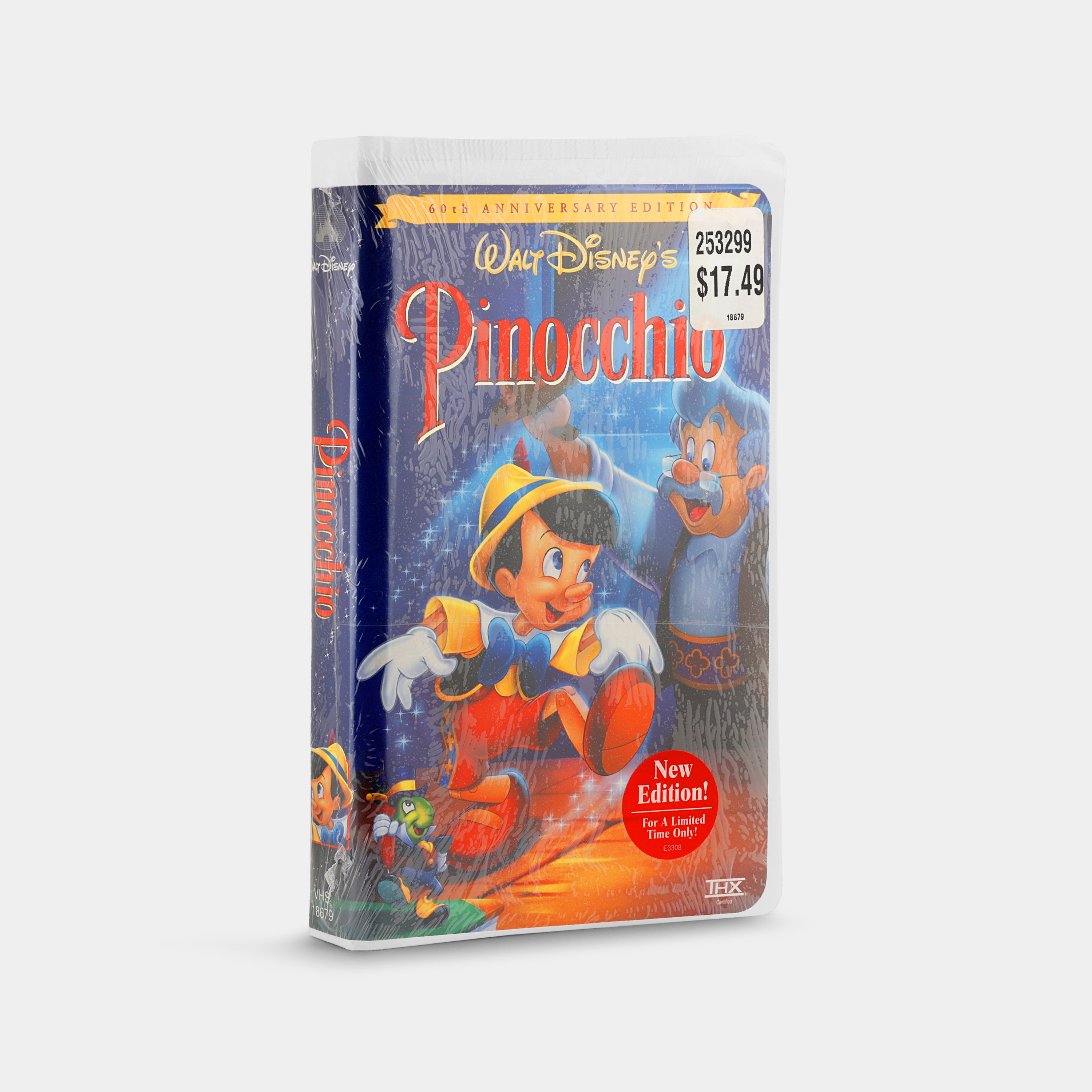 Pinocchio (60th Anniversary Edition, Sealed) VHS Tape – Retrospekt