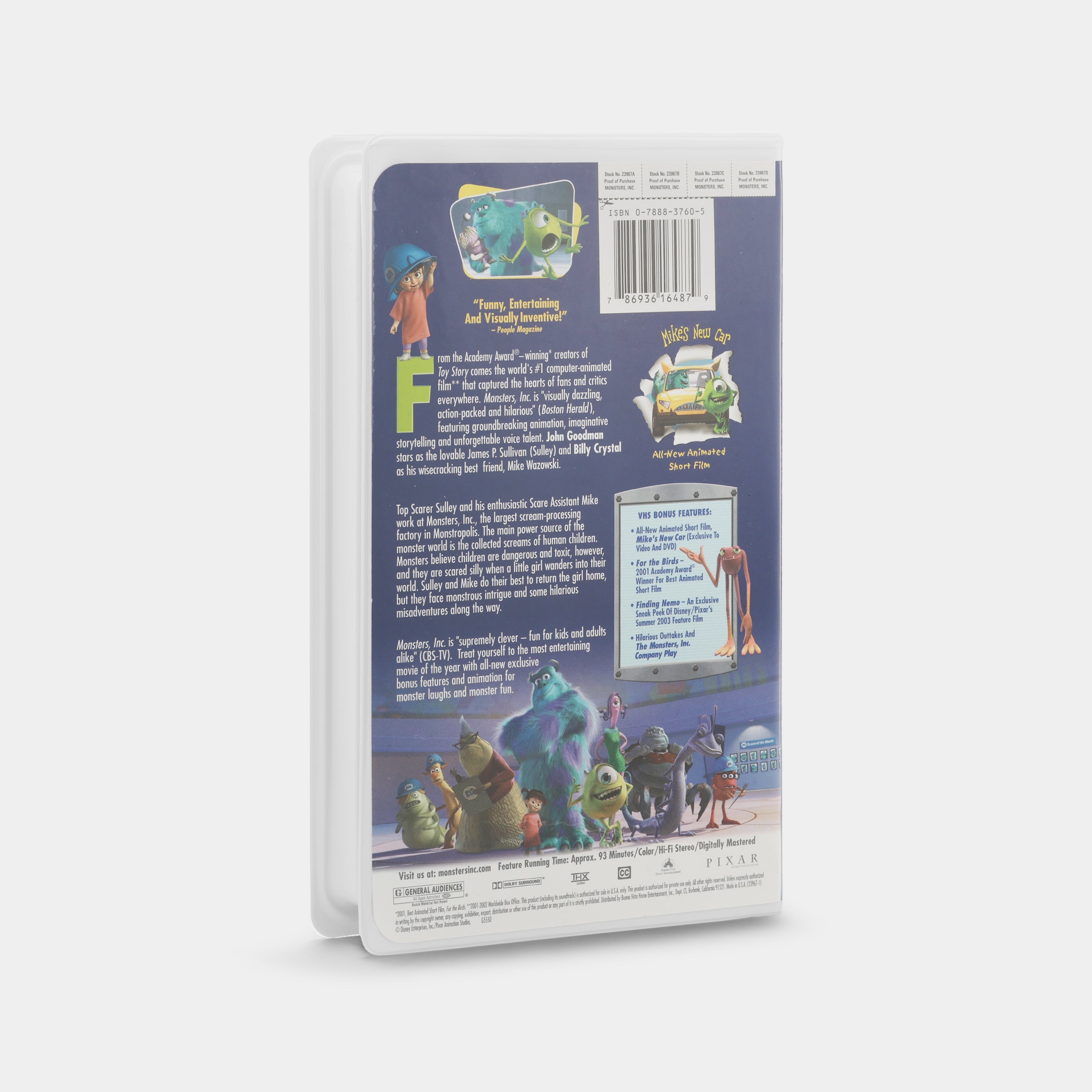 Monsters, Inc. VHS Tape