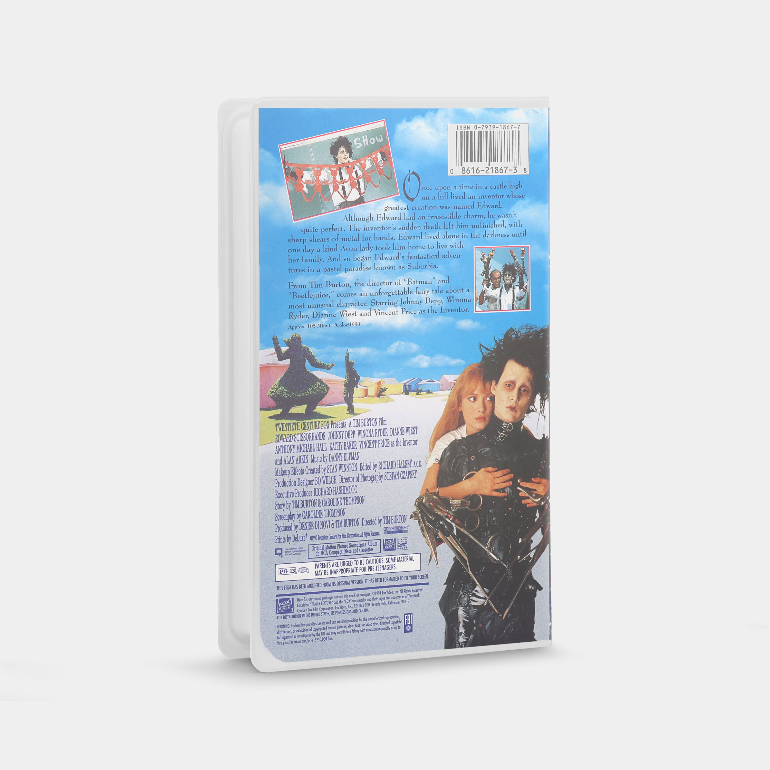 Edward Scissorhands VHS Tape