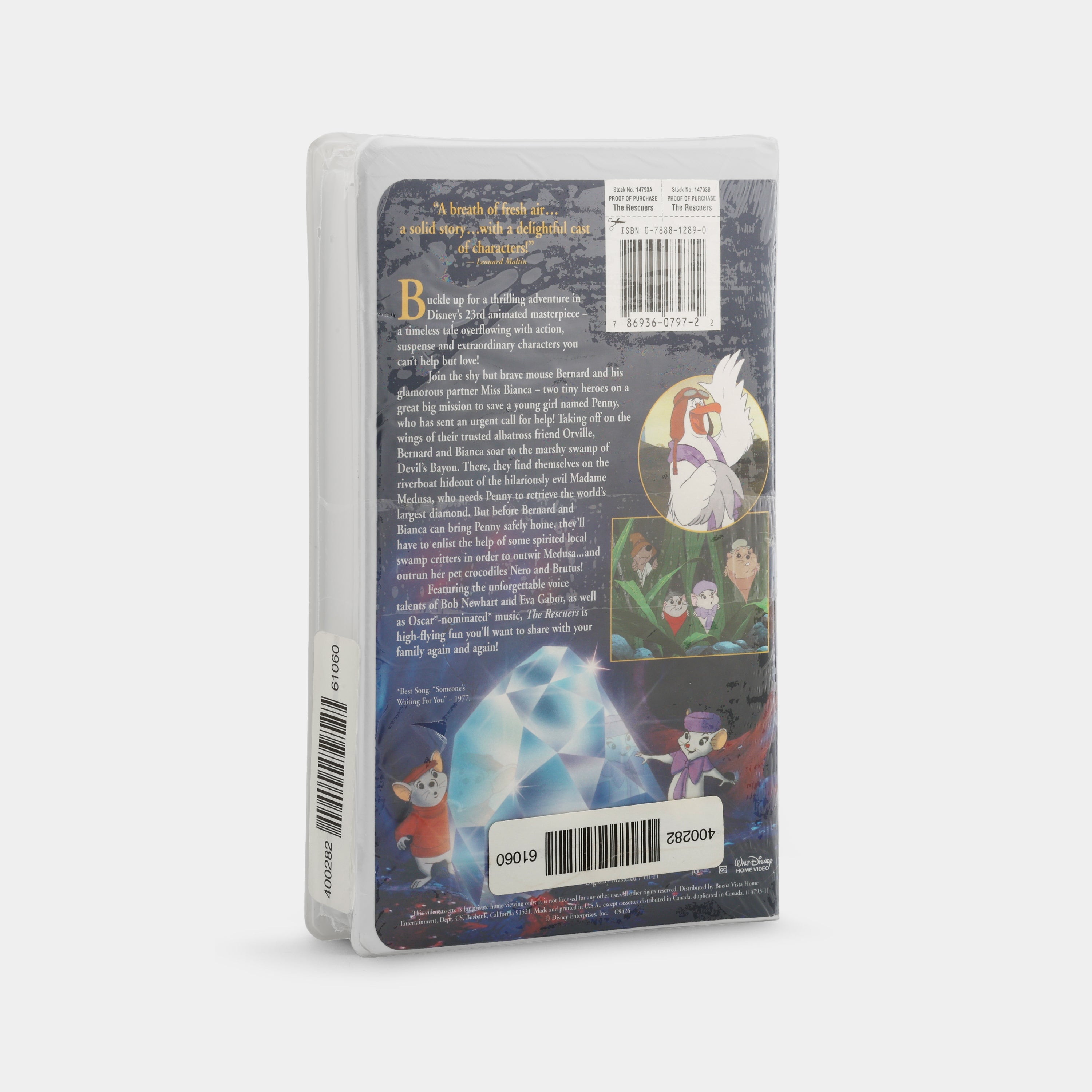 The Rescuers (Masterpiece Collection, Sealed) VHS Tape