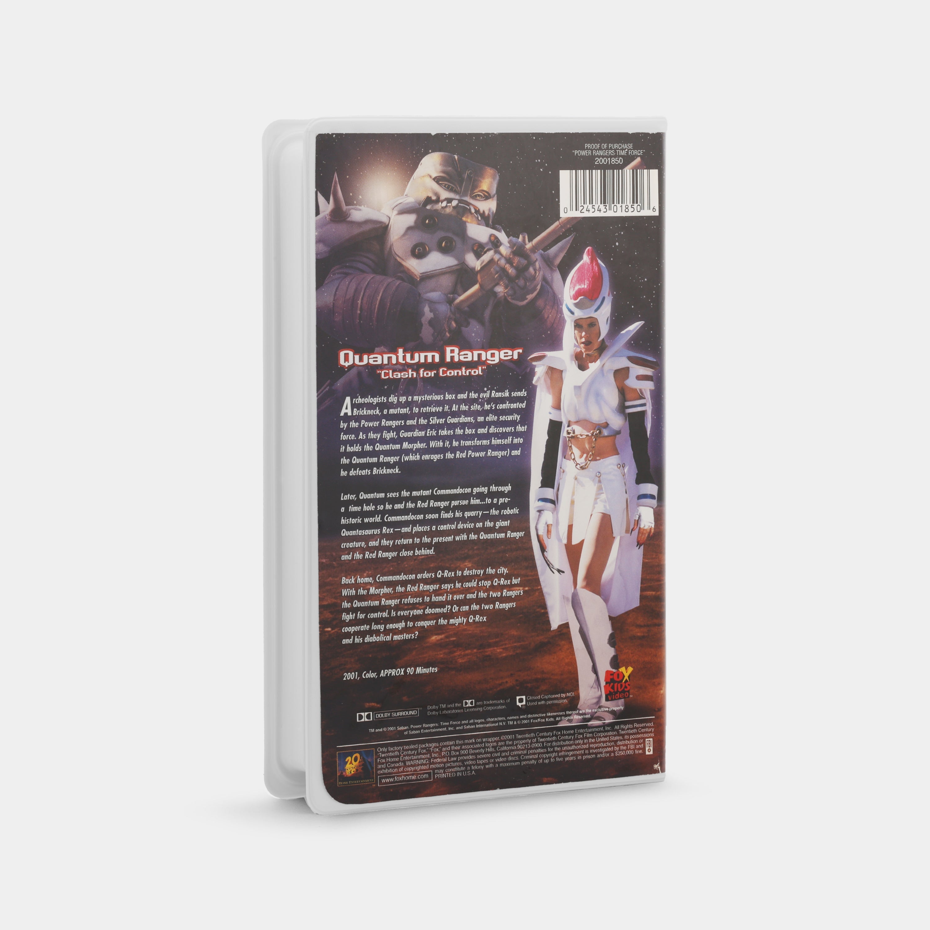 Power Rangers Time Force: Quantum Ranger - Clash for Control VHS Tape