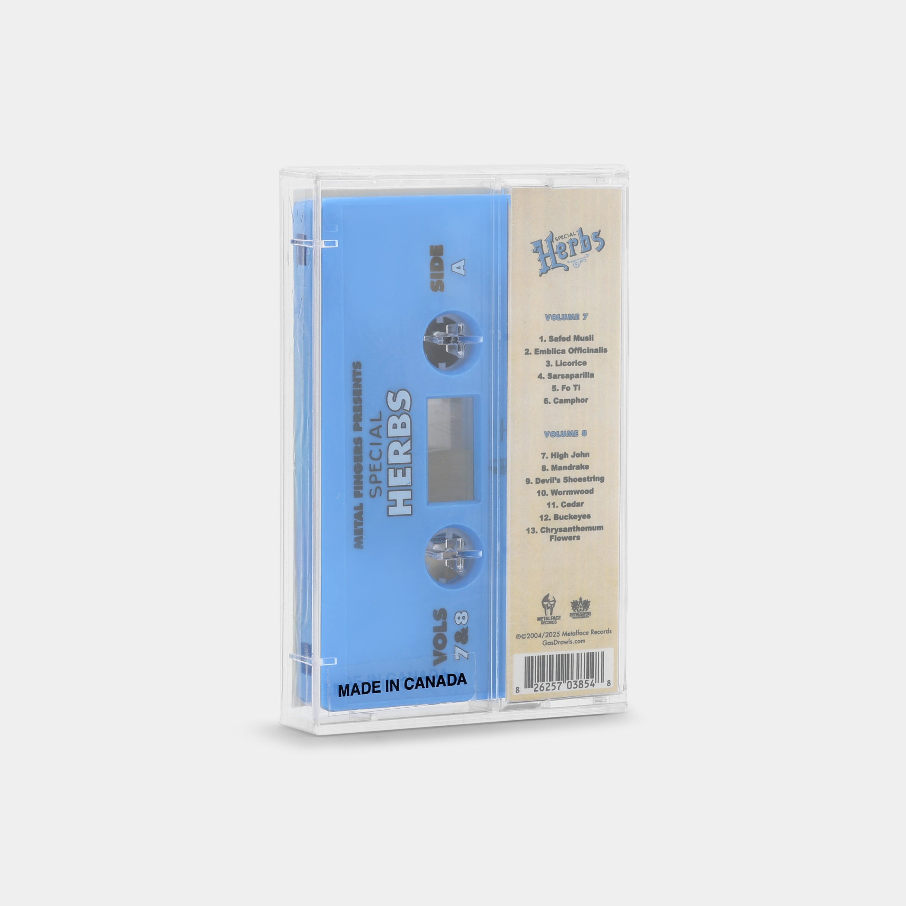 MF DOOM - Metal Fingers Presents: Special Herbs Vol. 7 & 8 Cassette Tape