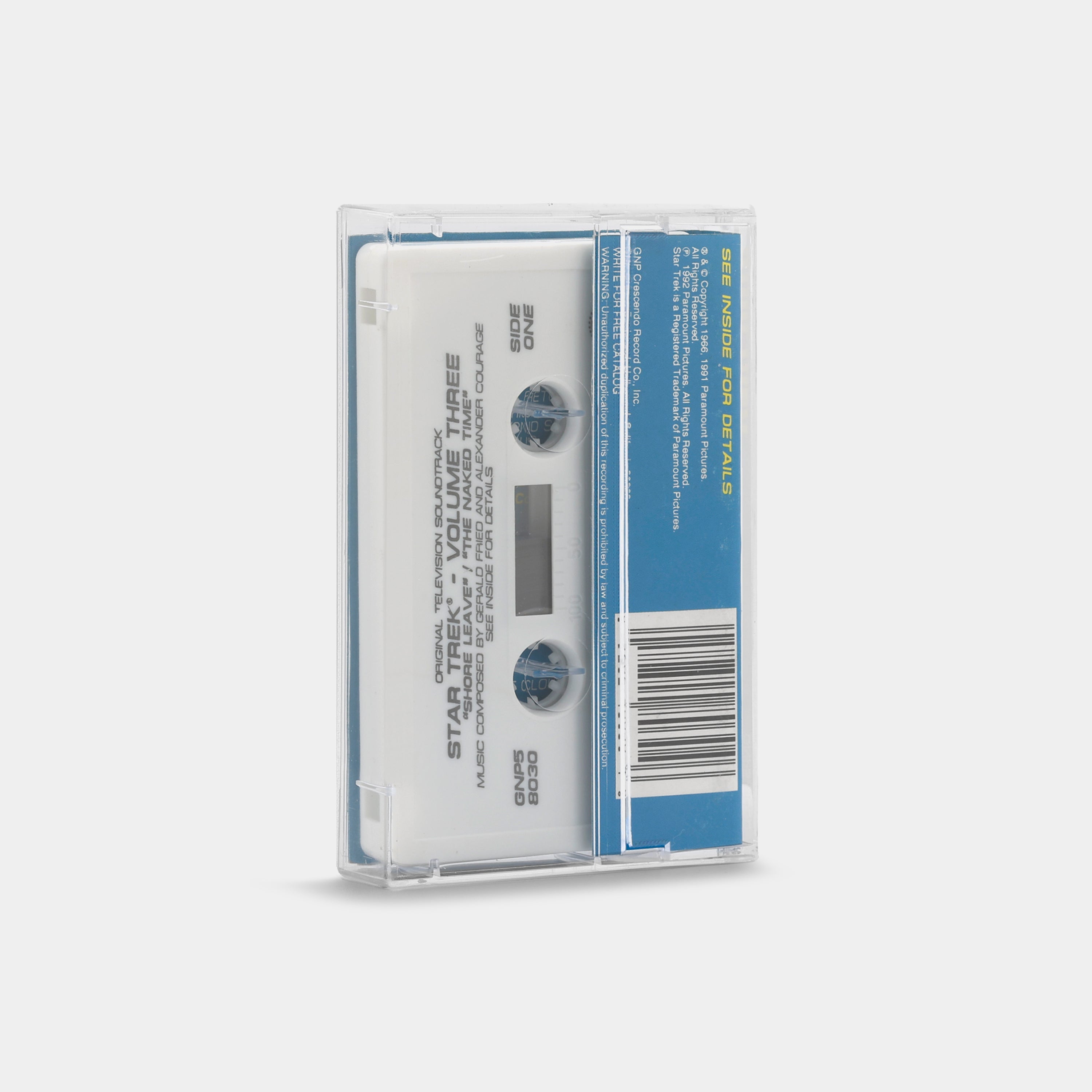 Gerald Fried And Alexander Courage - Star Trek Volume Three (Original Television Soundtrack) Cassette Tape