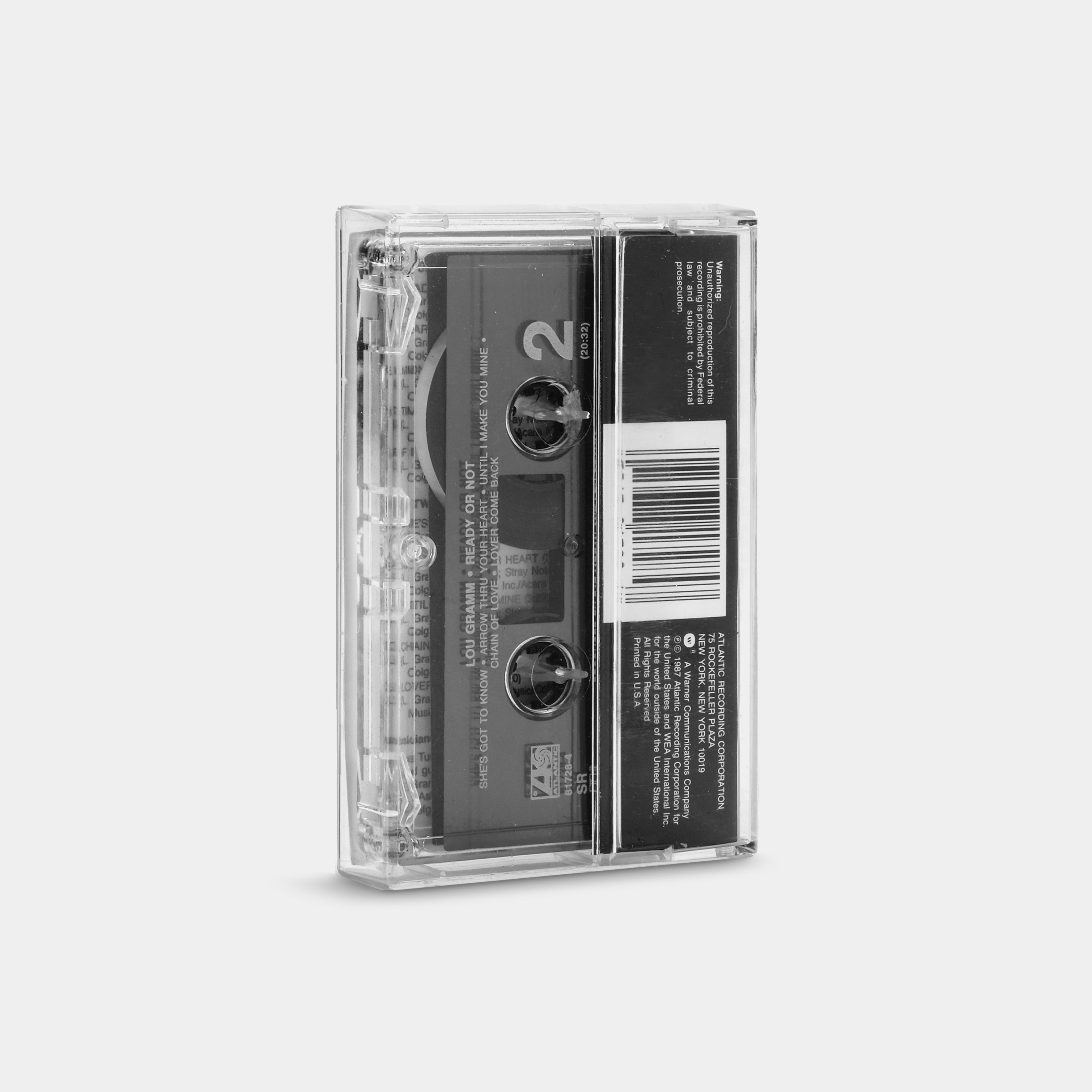 Lou Gramm - Ready Or Not Cassette Tape