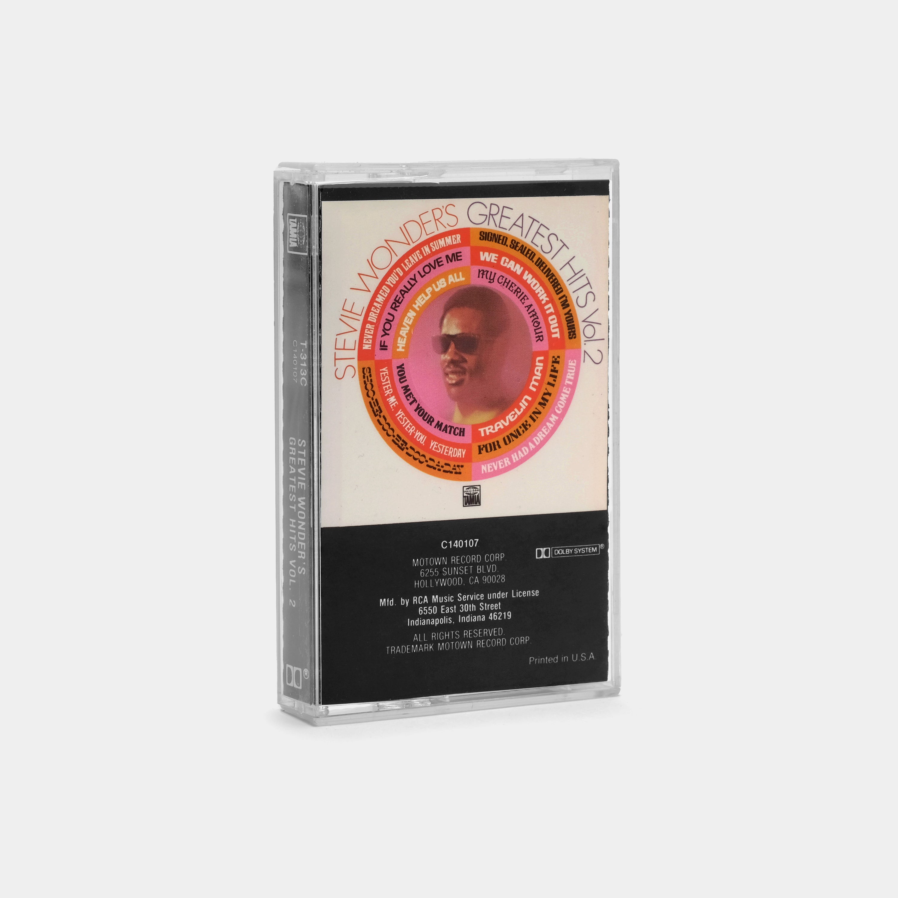 Stevie Wonder - Stevie Wonder's Greatest Hits Vol. 2 Cassette Tape
