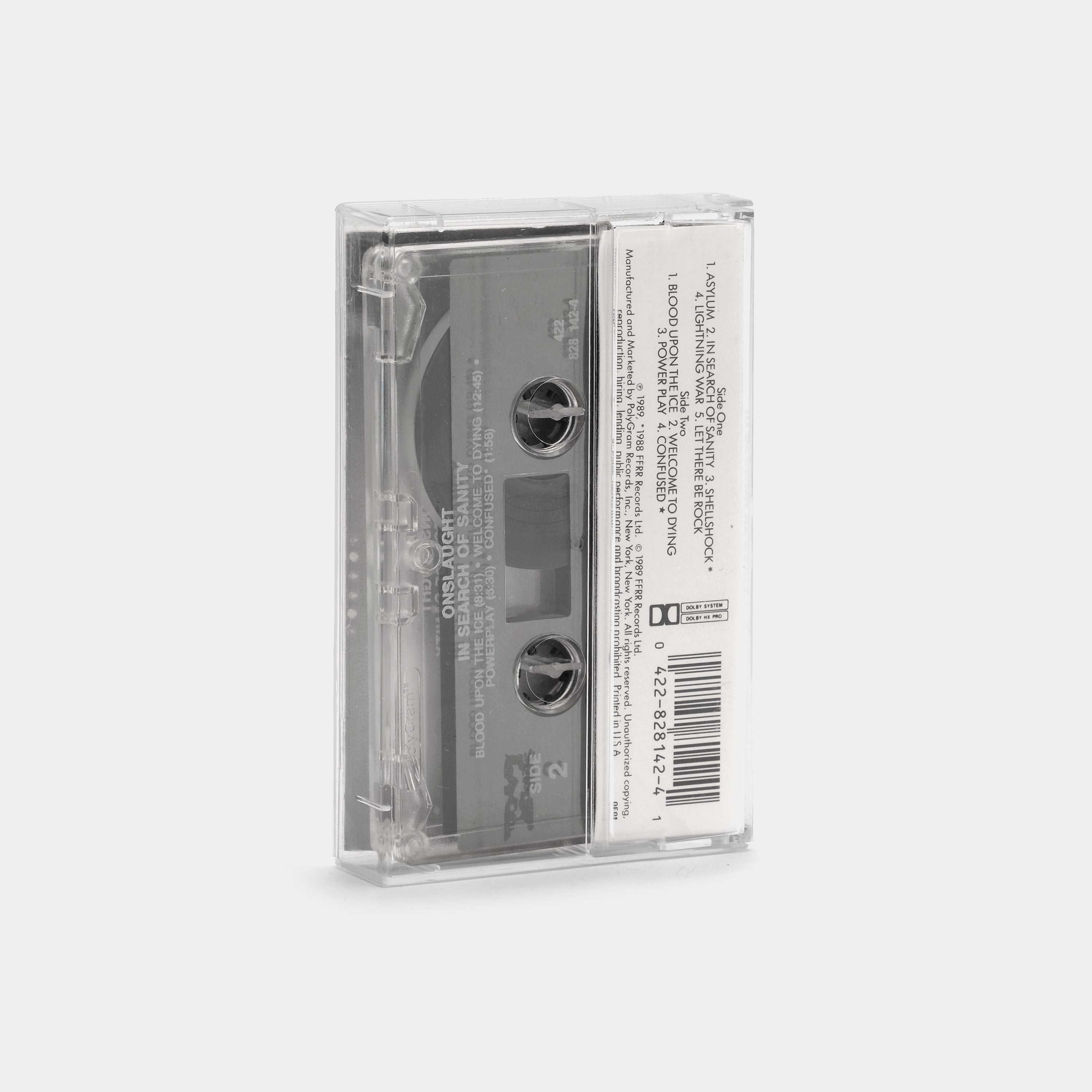 Onslaught - In Search Of Sanity Cassette Tape