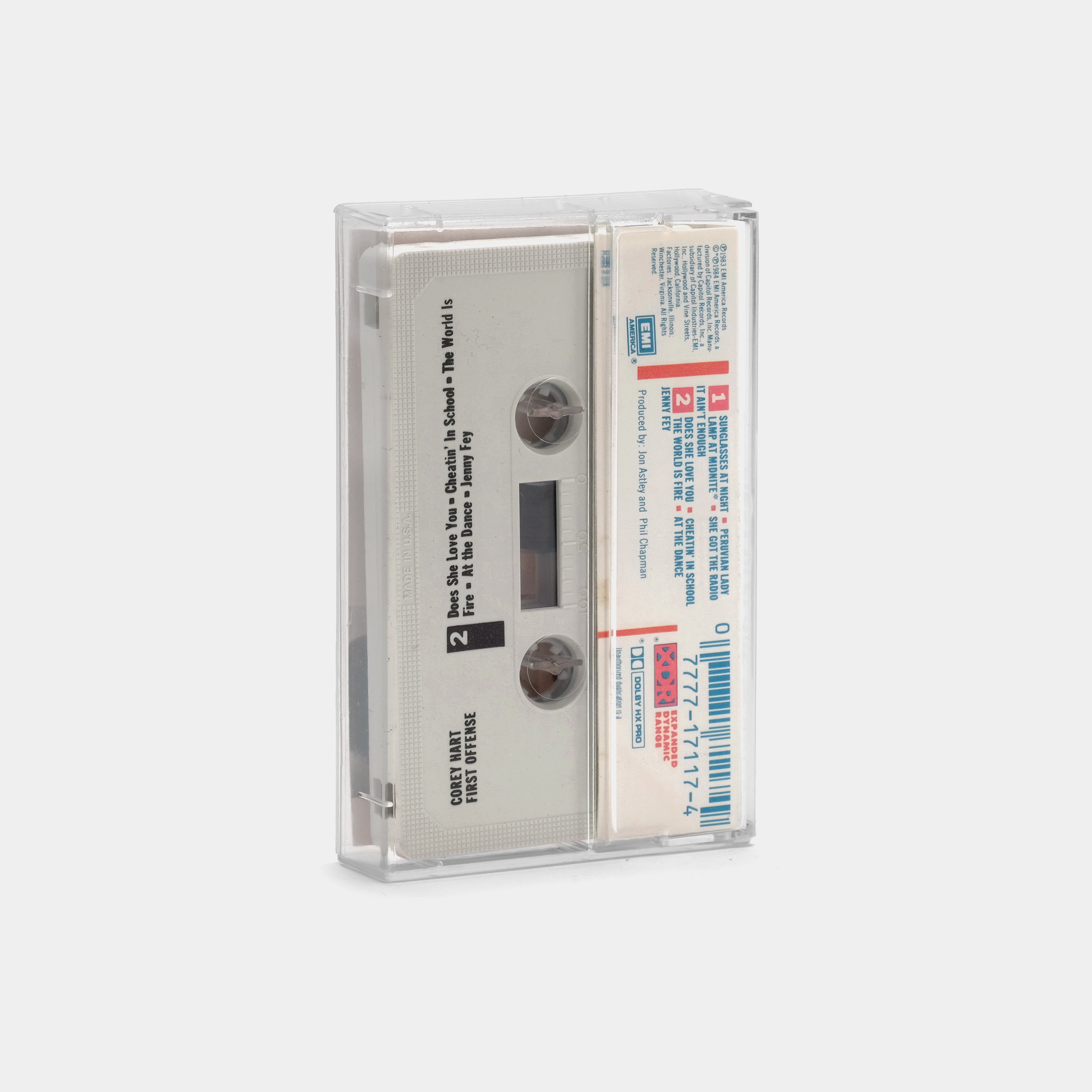 Corey Hart - First Offense Cassette Tape