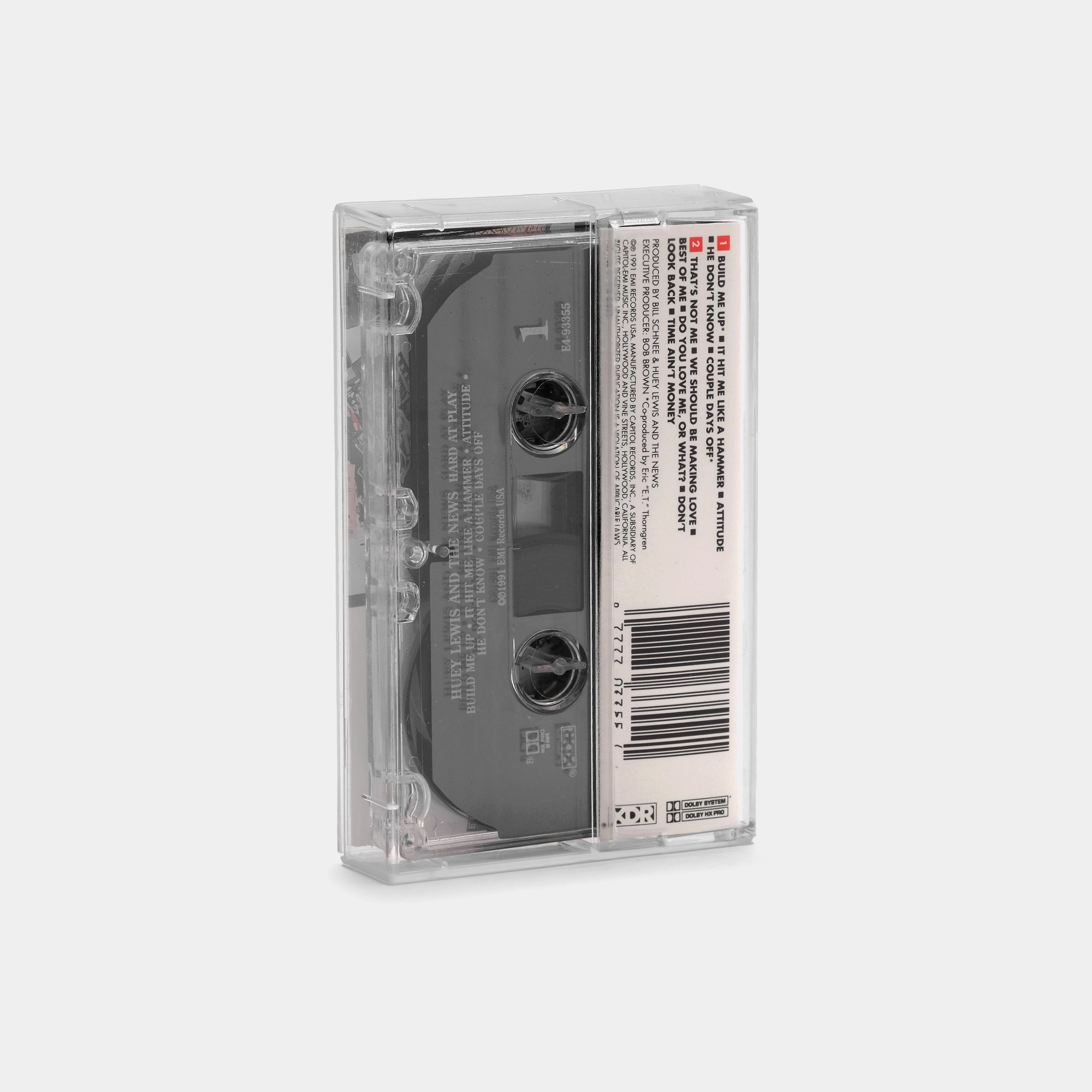 Huey Lewis And The News - Hard At Play Cassette Tape