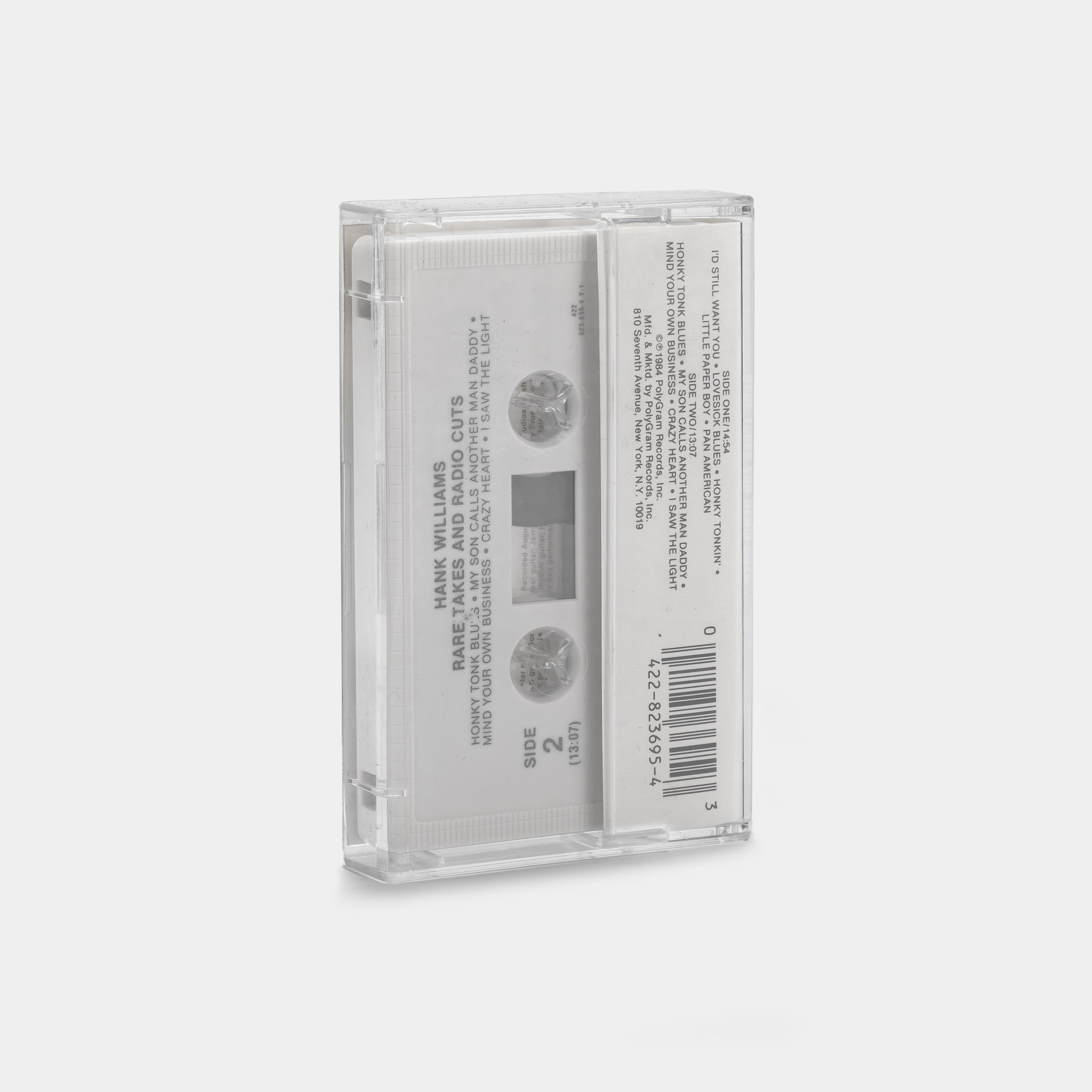 Hank Williams - Rare Takes and Radio Cuts Cassette Tape