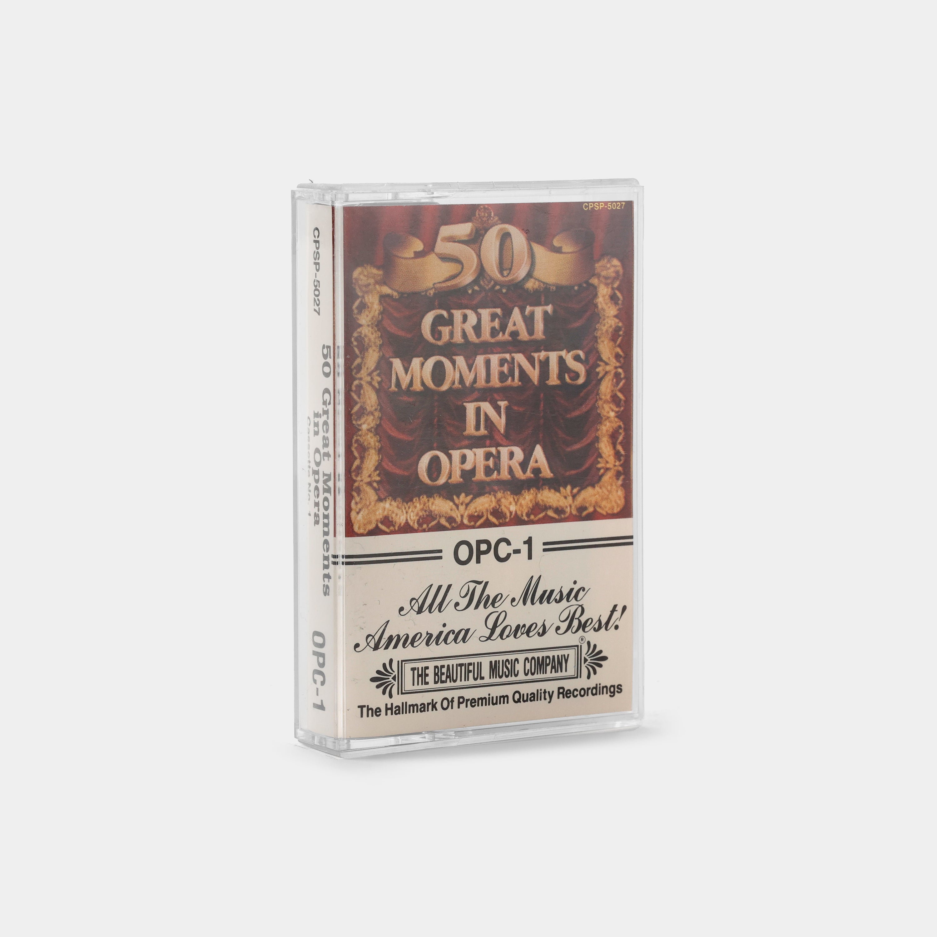 50 Great Moments In Opera (Cassette One) Cassette Tape