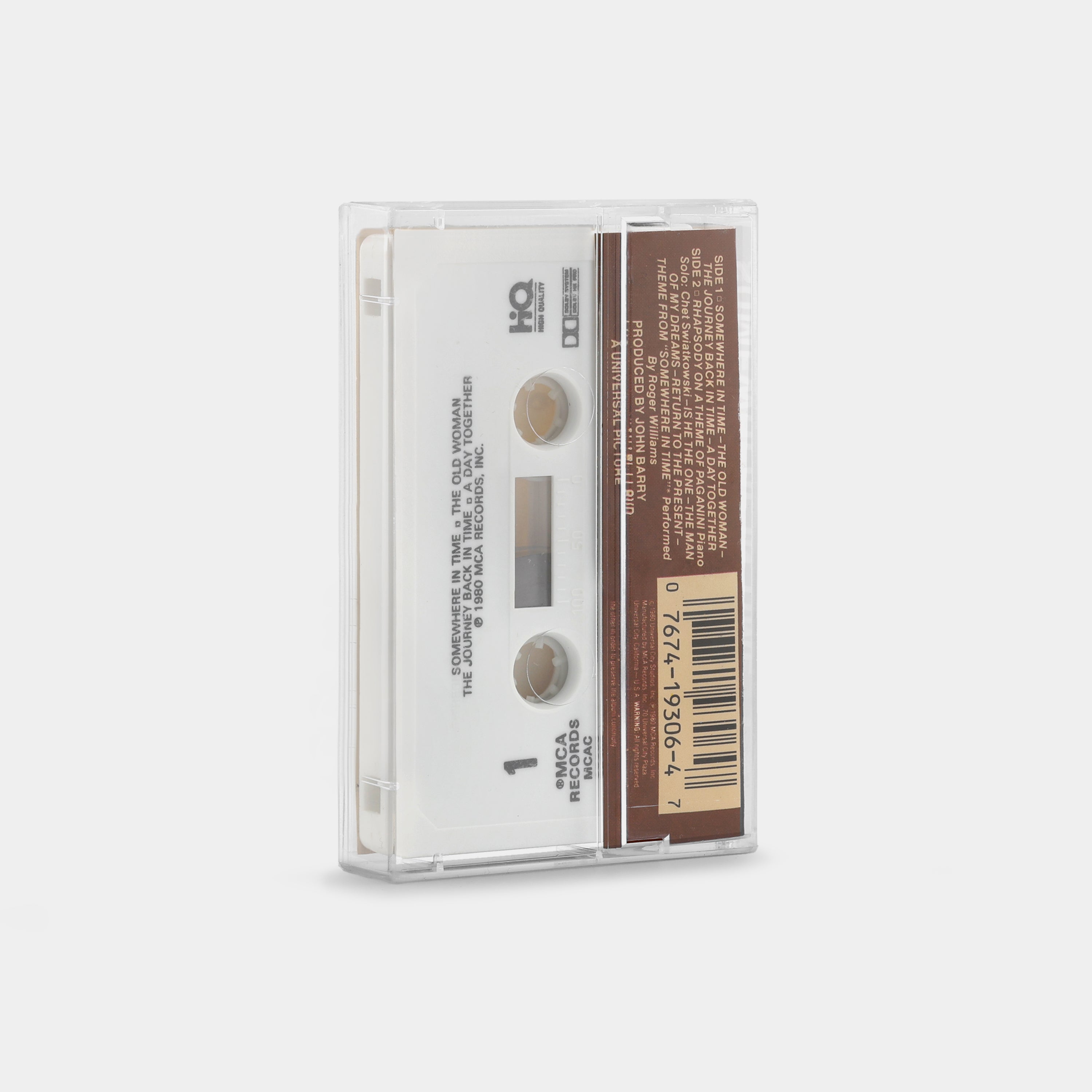 John Barry - Somewhere In Time (Original Motion Picture Soundtrack) Cassette Tape