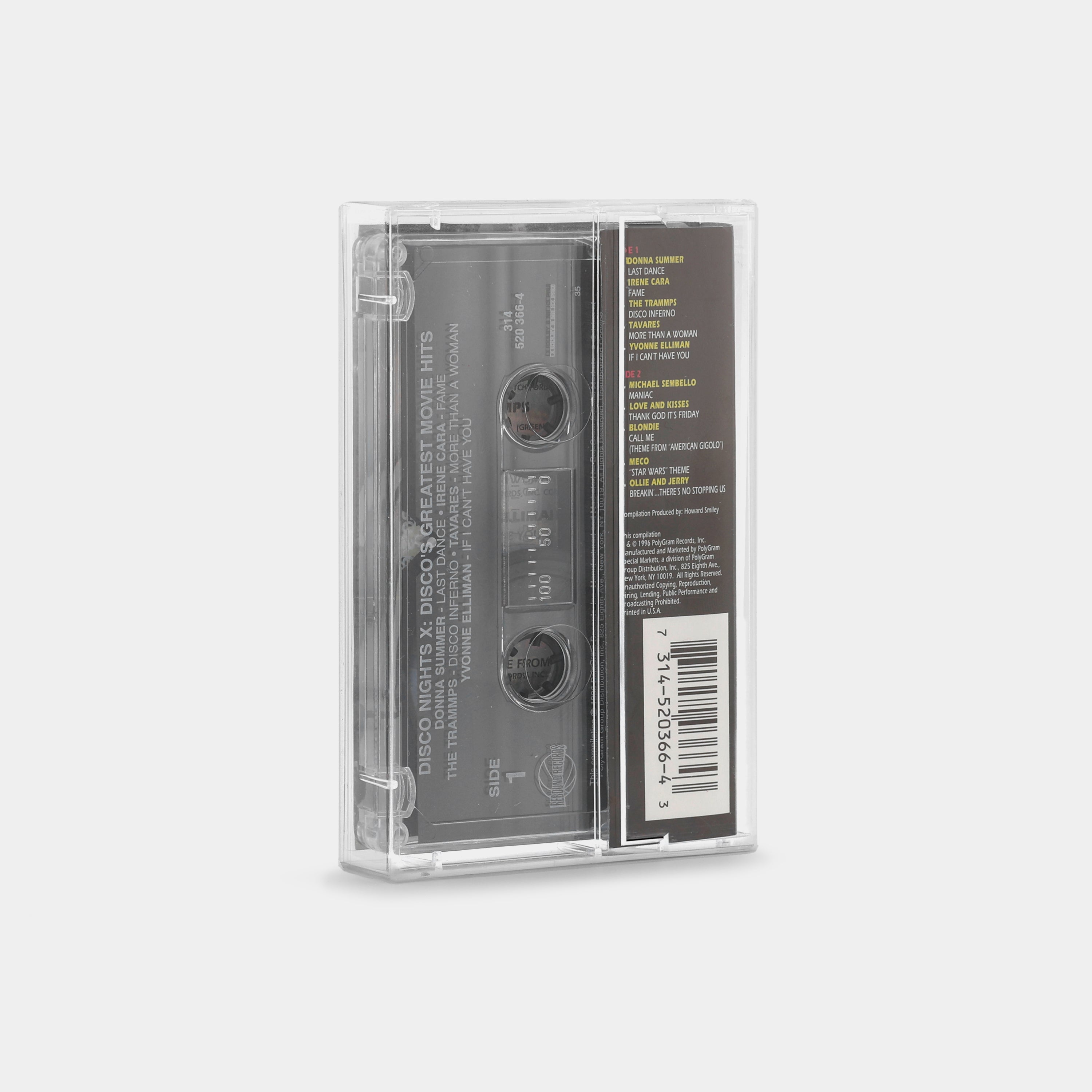 Disco's Greatest Movie Hits (Disco Nights Vol. 10) Cassette Tape