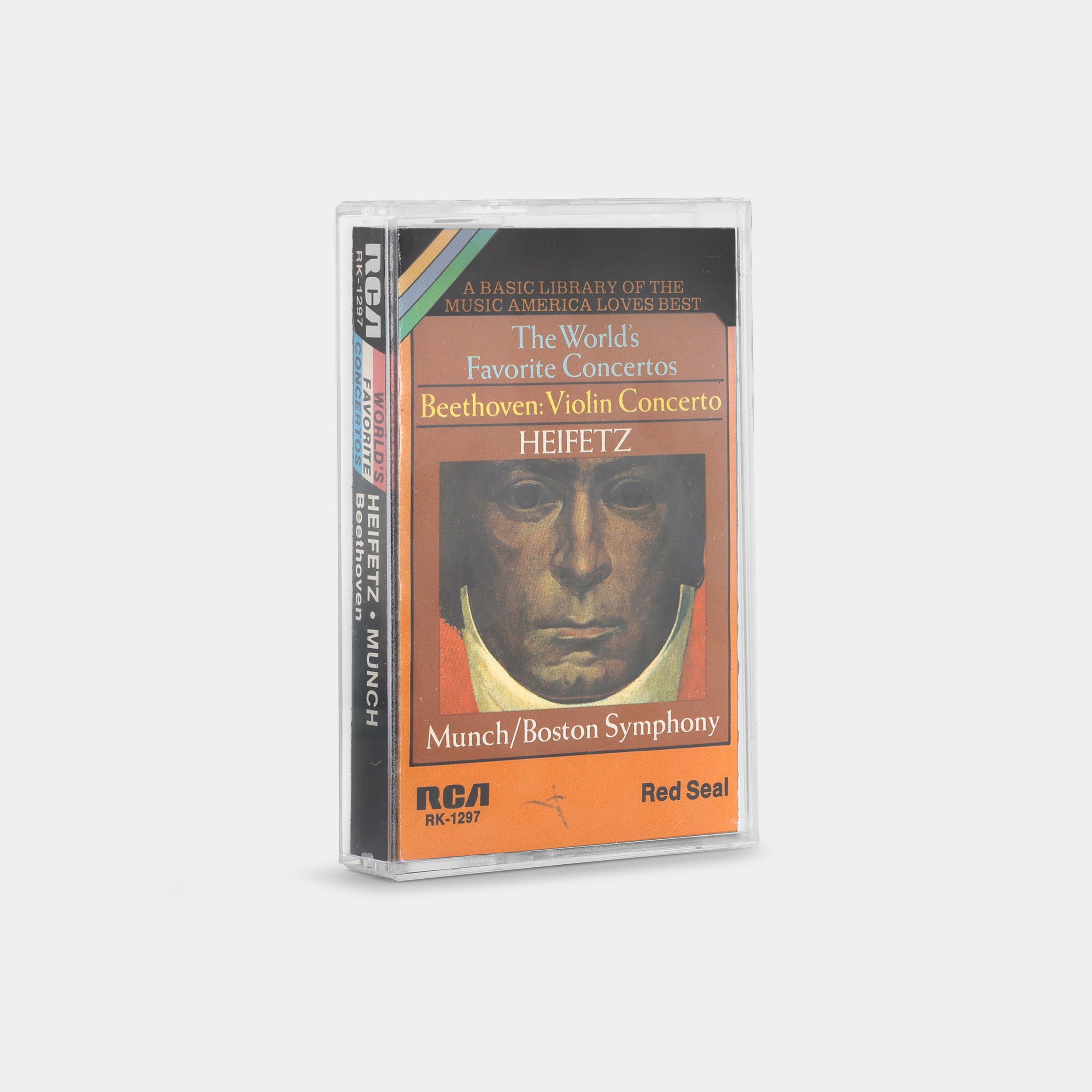 Beethoven, Heifetz, Munch, Boston Symphony Orchestra - The World's Favorite Concertos (Violin Concerto) Cassette Tape