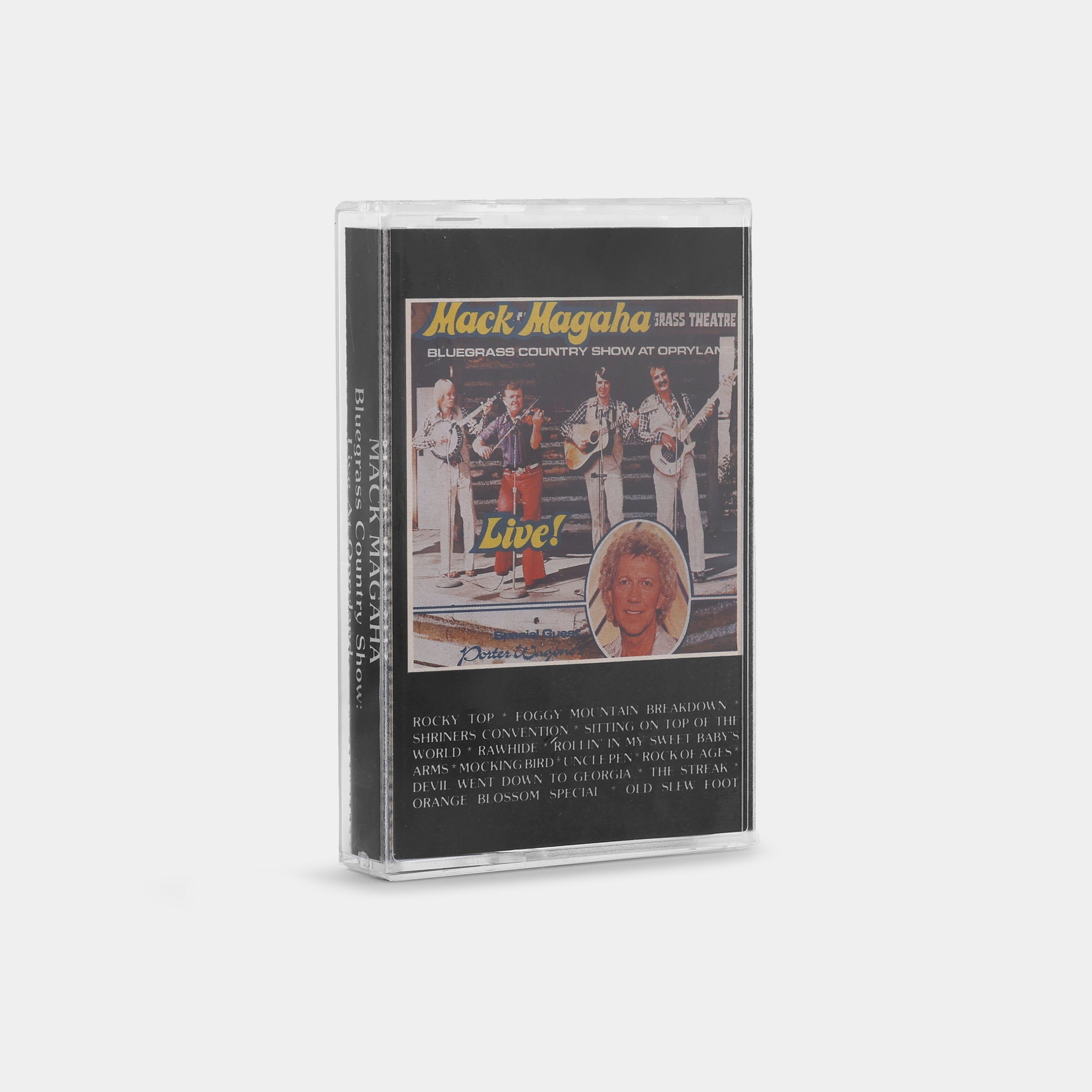 Mack Magaha (And Special Guest, Porter Wagoner) - Live! Bluegrass Country Show At Opryland Cassette Tape