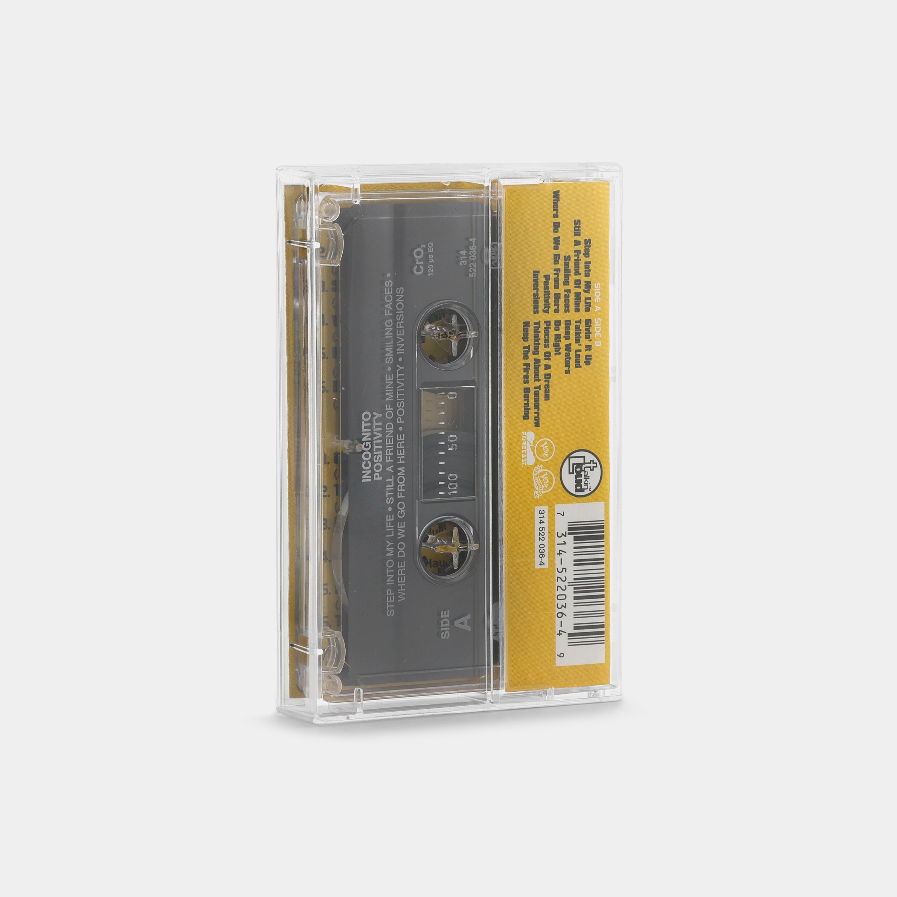 Incognito - Positivity Cassette Tape