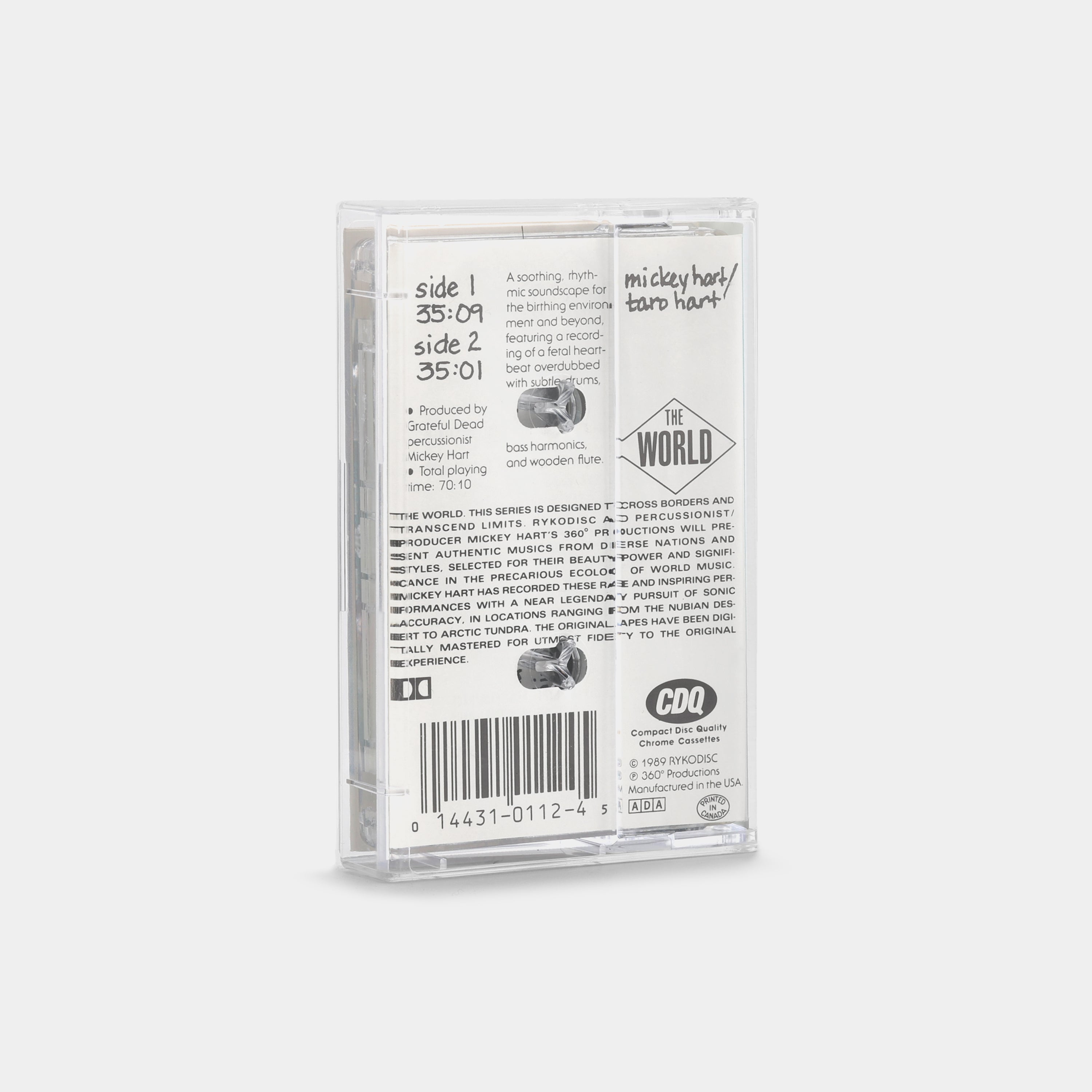 Mickey Hart / Taro Hart - Music To Be Born By Cassette Tape