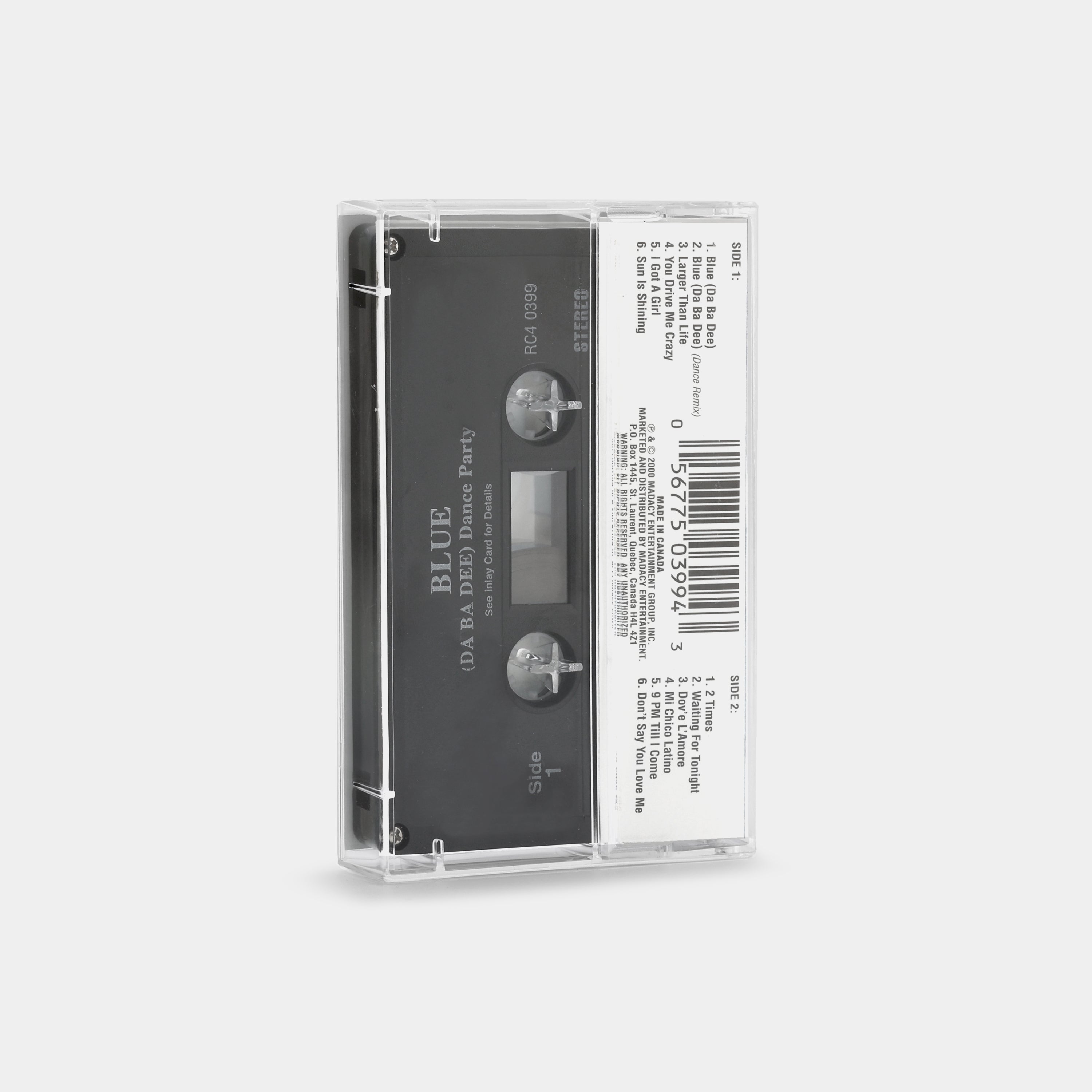 Countdown Mix Masters - Blue Da Ba Dee - Dance Party Cassette Tape