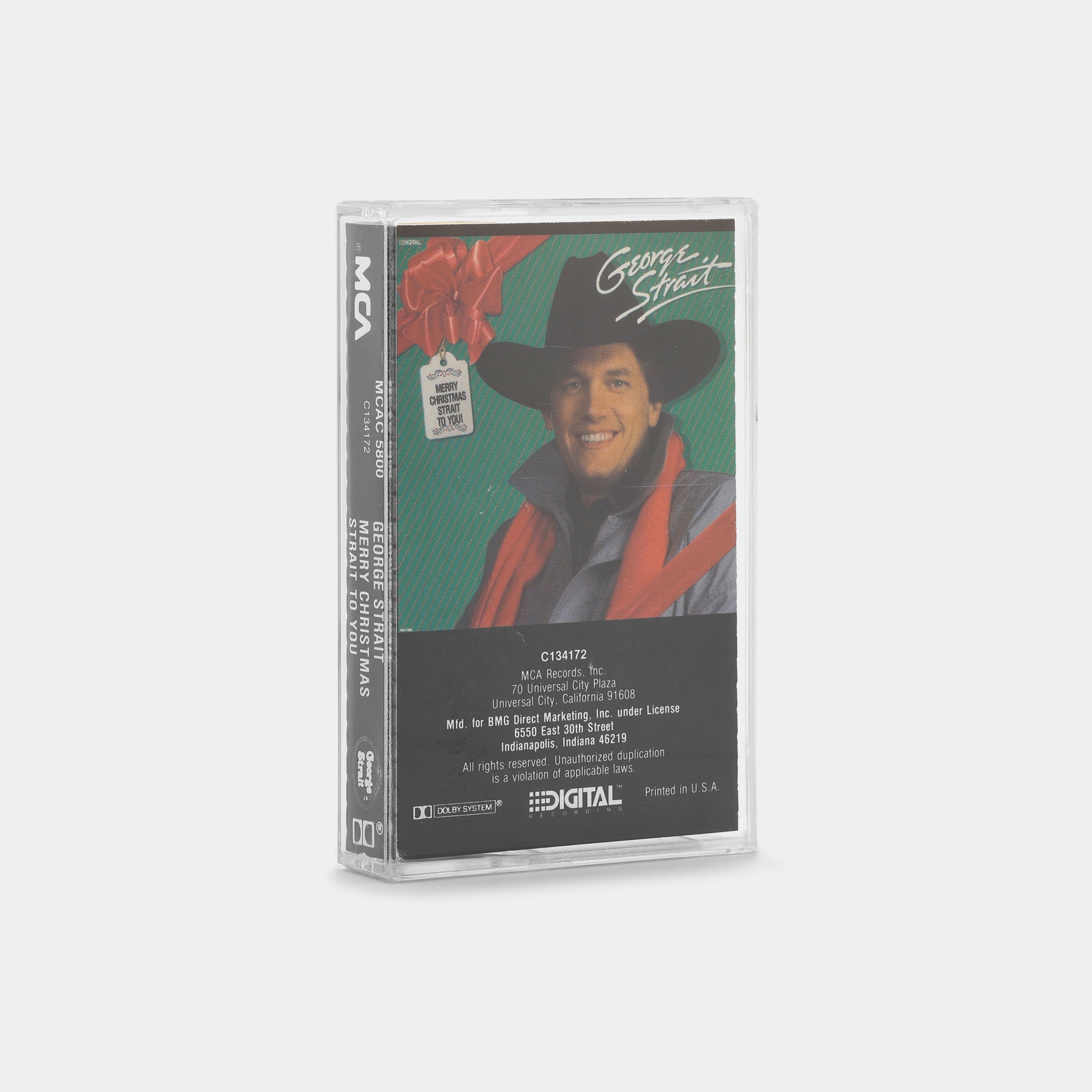 George Strait - Merry Christmas Strait To You Cassette Tape
