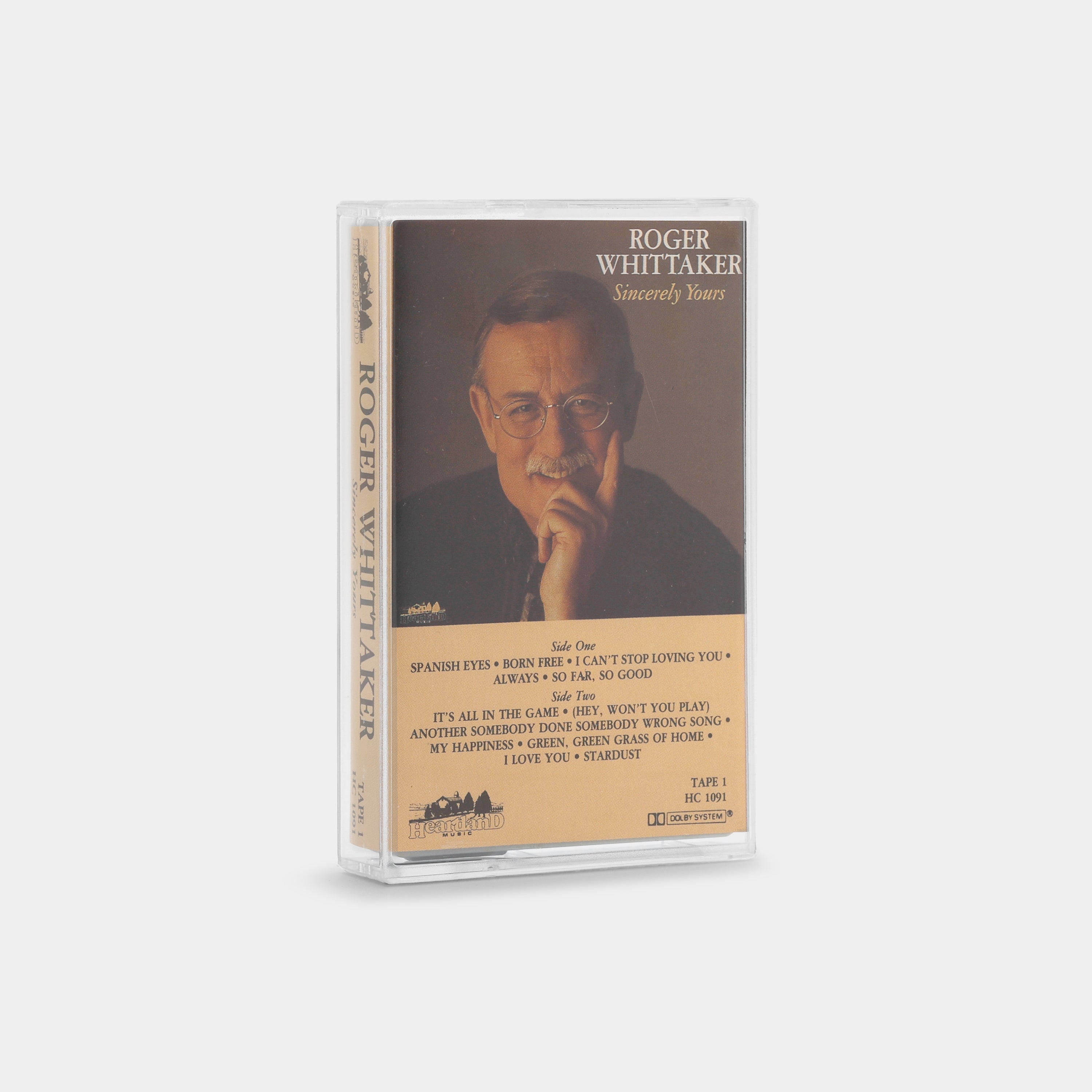 Roger Whittaker - Sincerely Yours (Tape One) Cassette Tape
