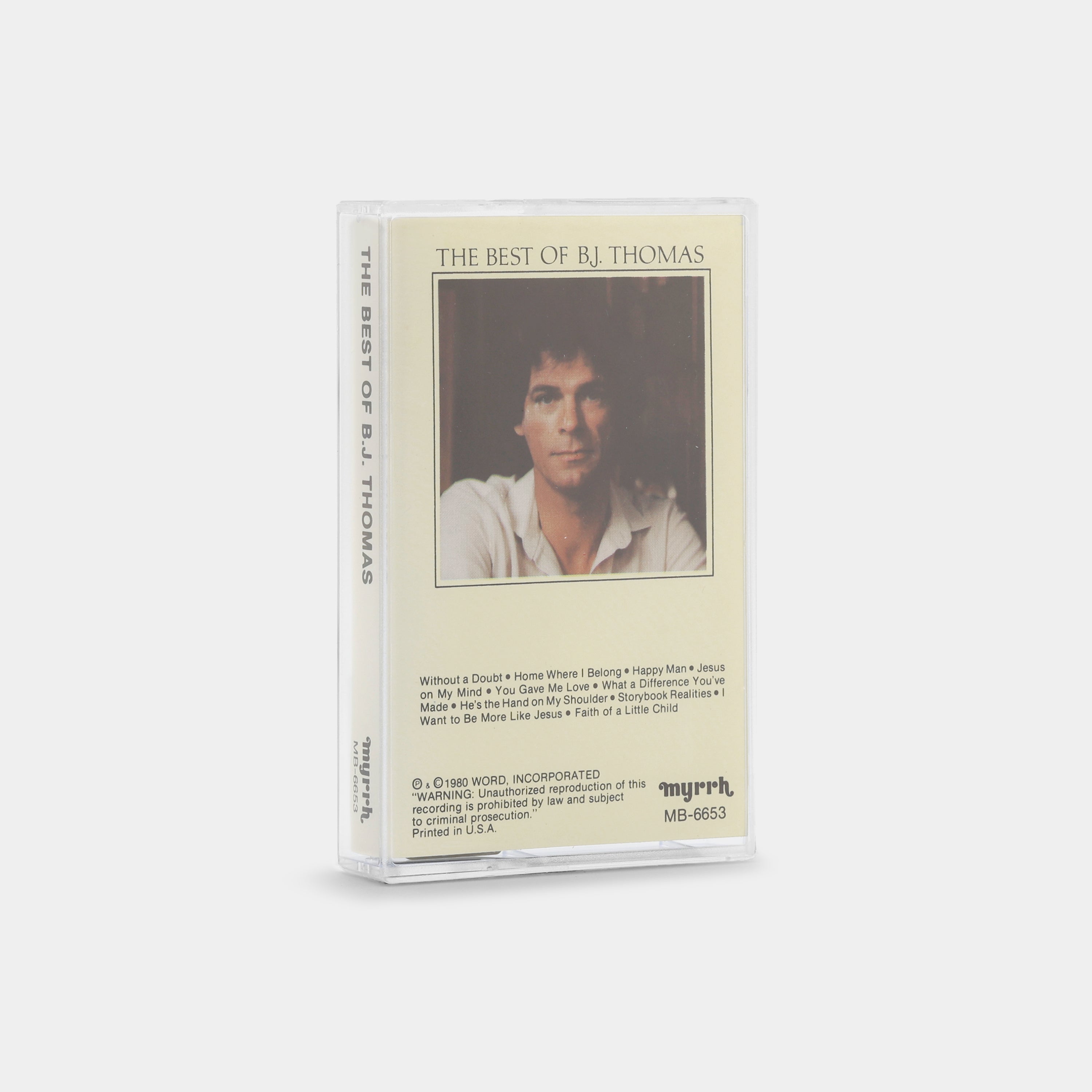B.J. Thomas - The Best Of B.J. Thomas Cassette Tape