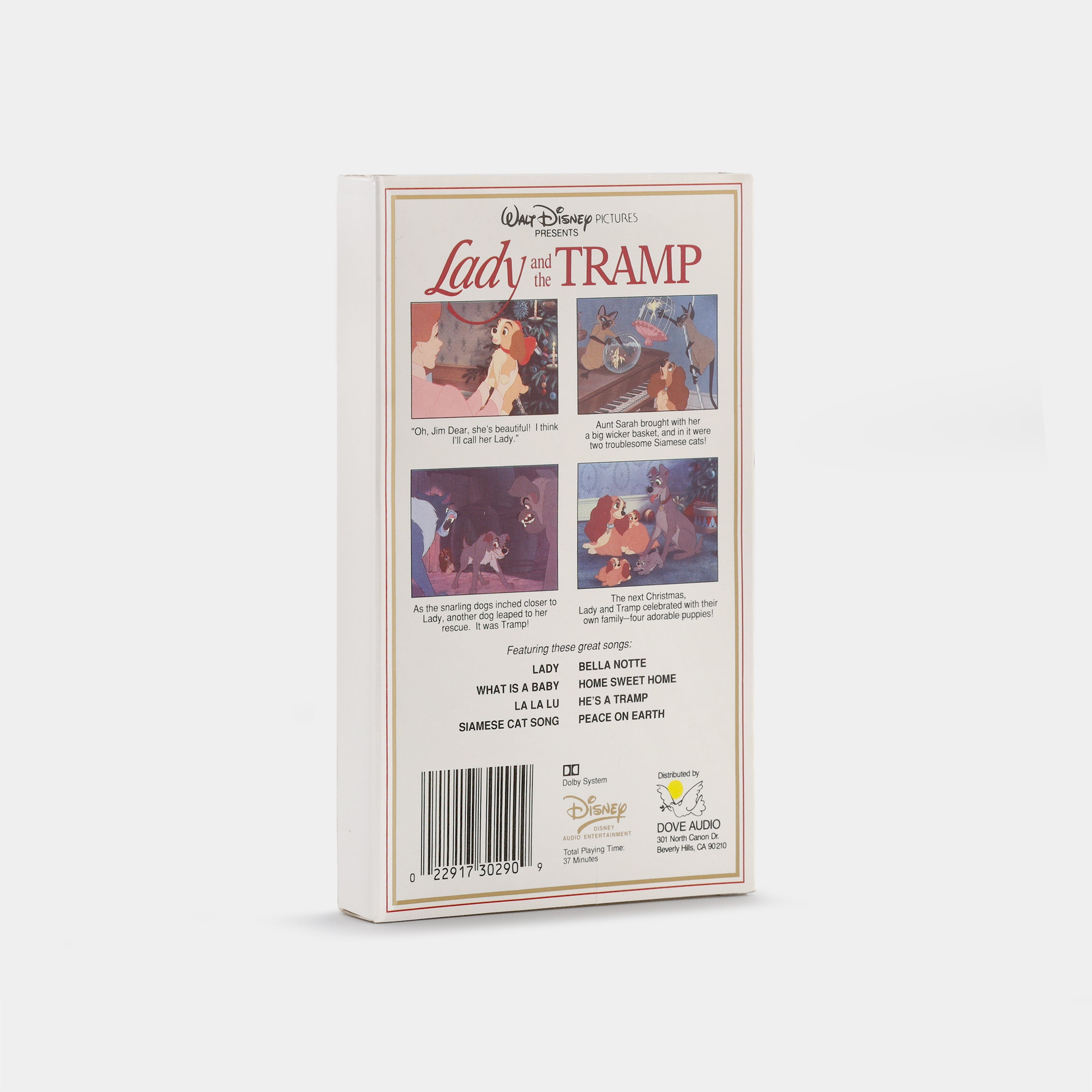 Walt Disney's Lady And The Tramp Cassette Tape