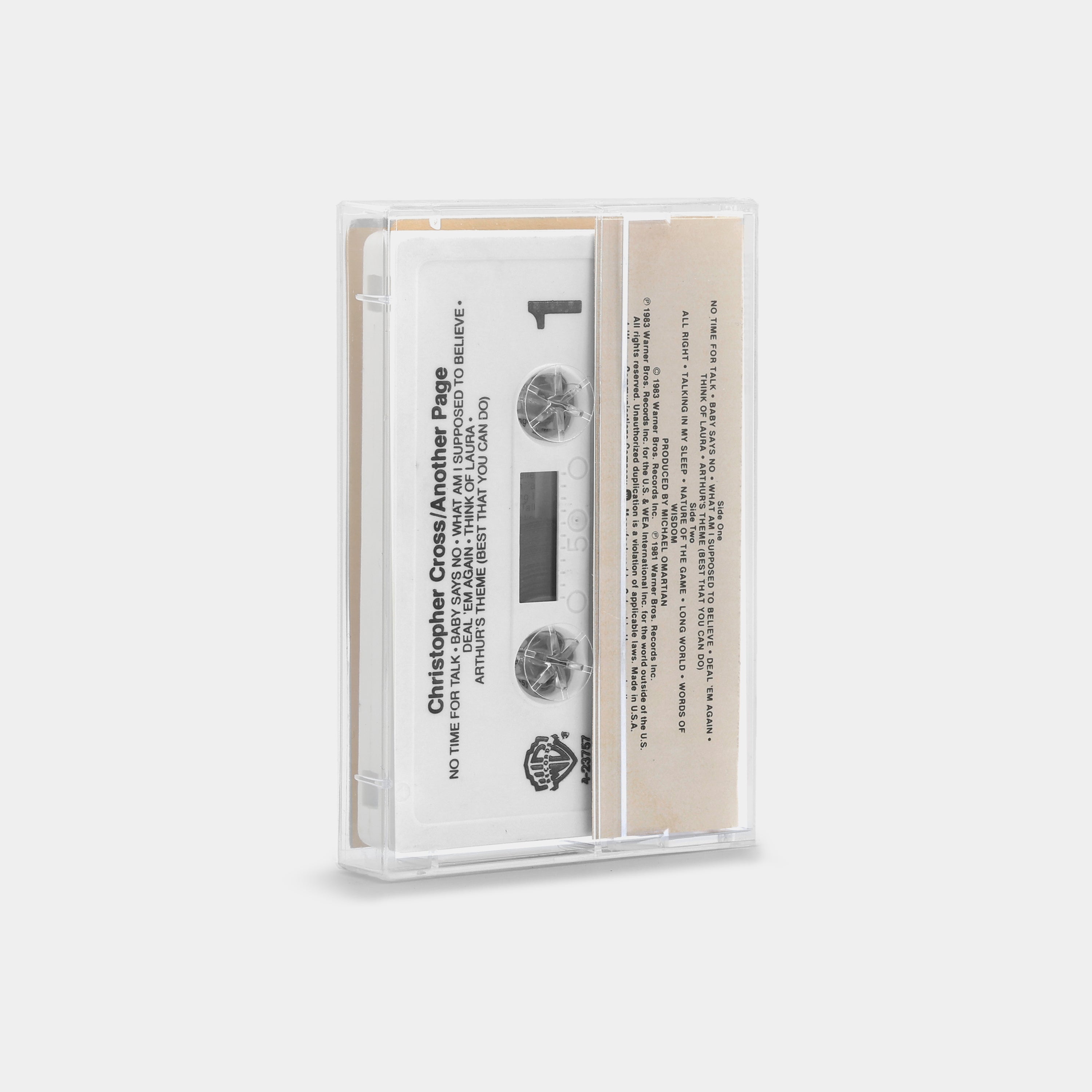 Christopher Cross - Another Page Cassette Tape