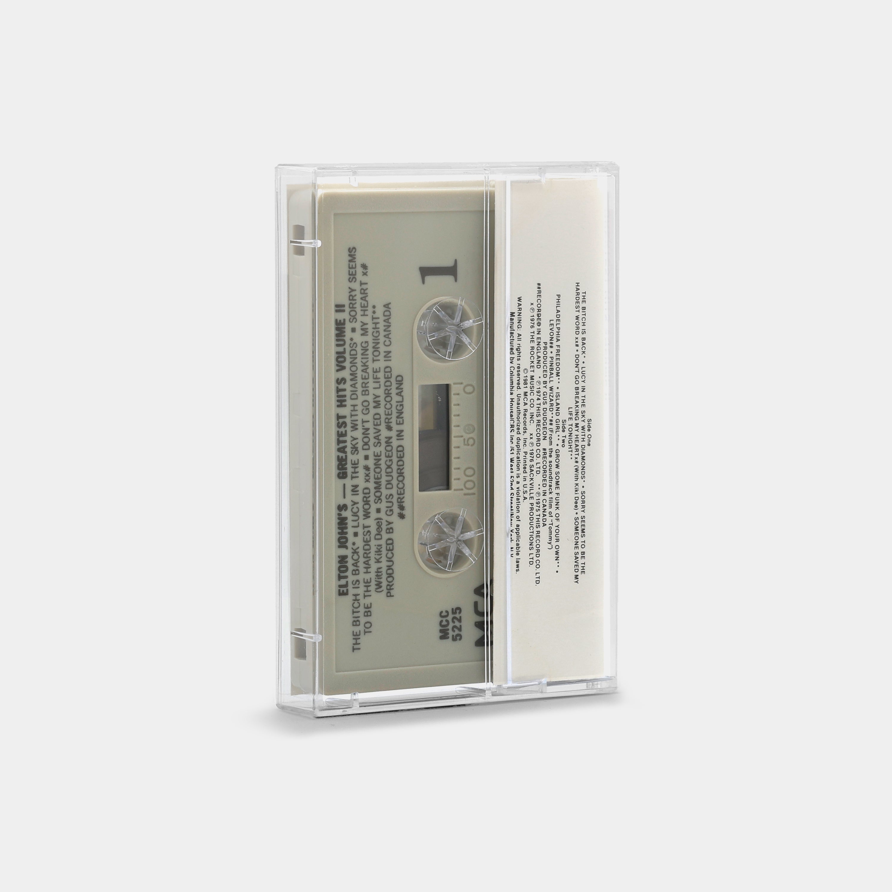 Elton John - Elton John's Greatest Hits Volume II Cassette Tape