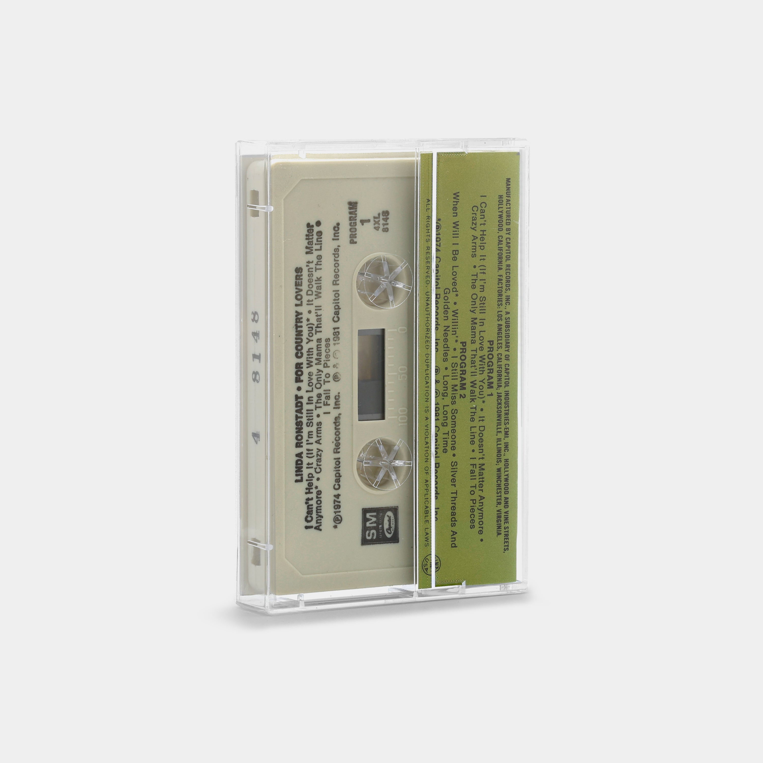 Linda Ronstadt - For Country Lovers Cassette Tape