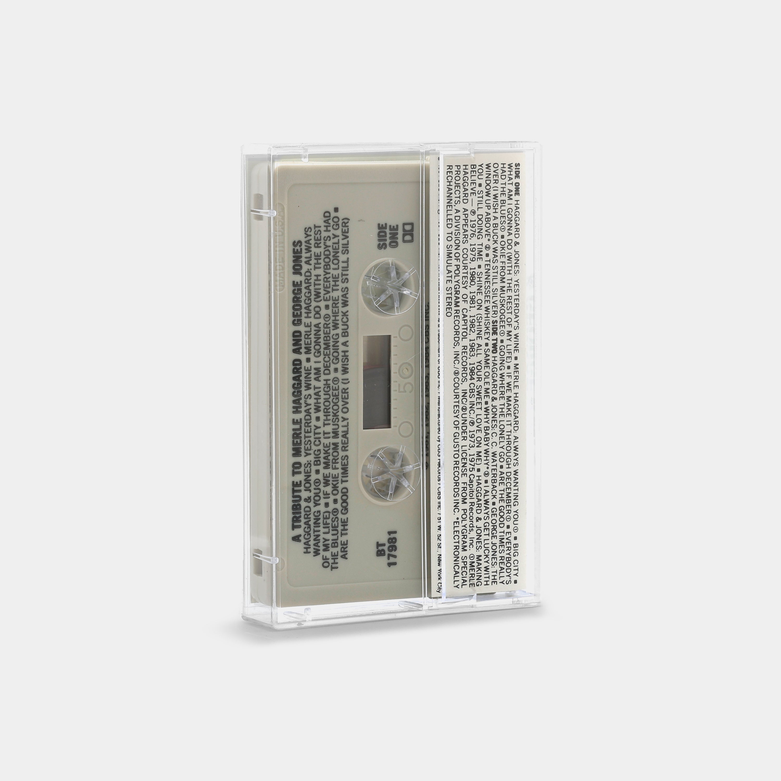 Merle Haggard & George Jones - A Tribute To Merle Haggard & George Jones Cassette Tape