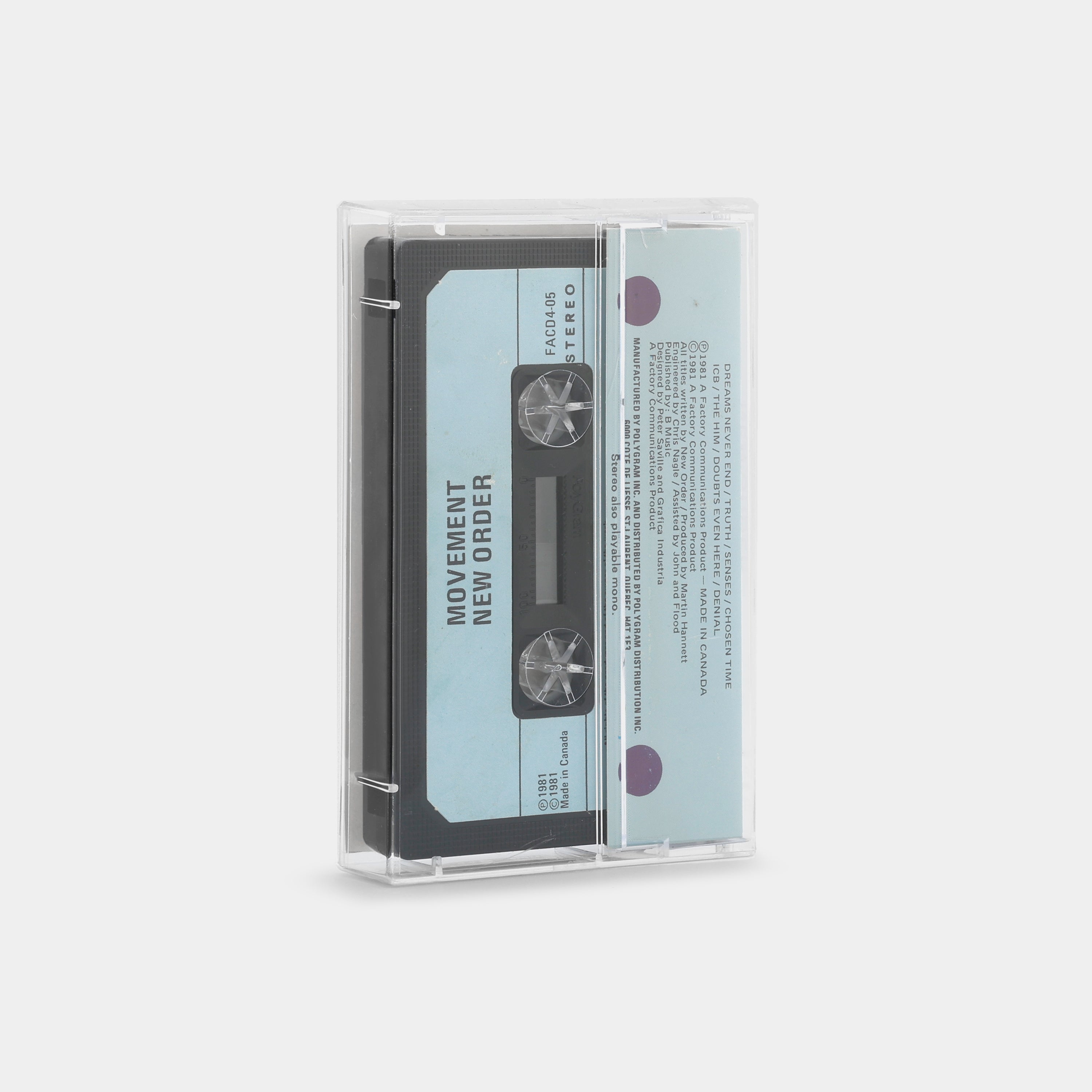 New Order - Movement Cassette Tape