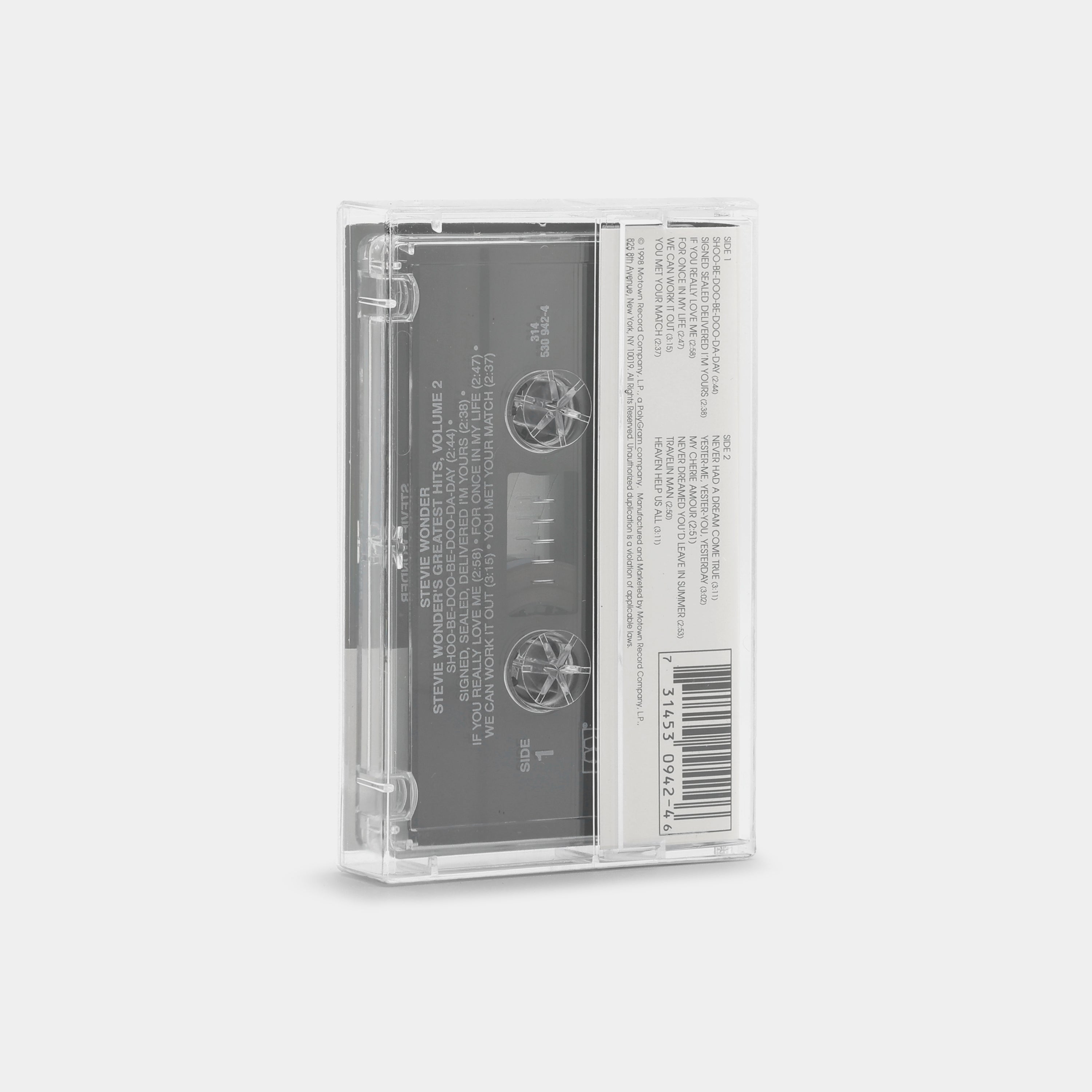 Stevie Wonder - Greatest Hits Volume 2 Cassette Tape