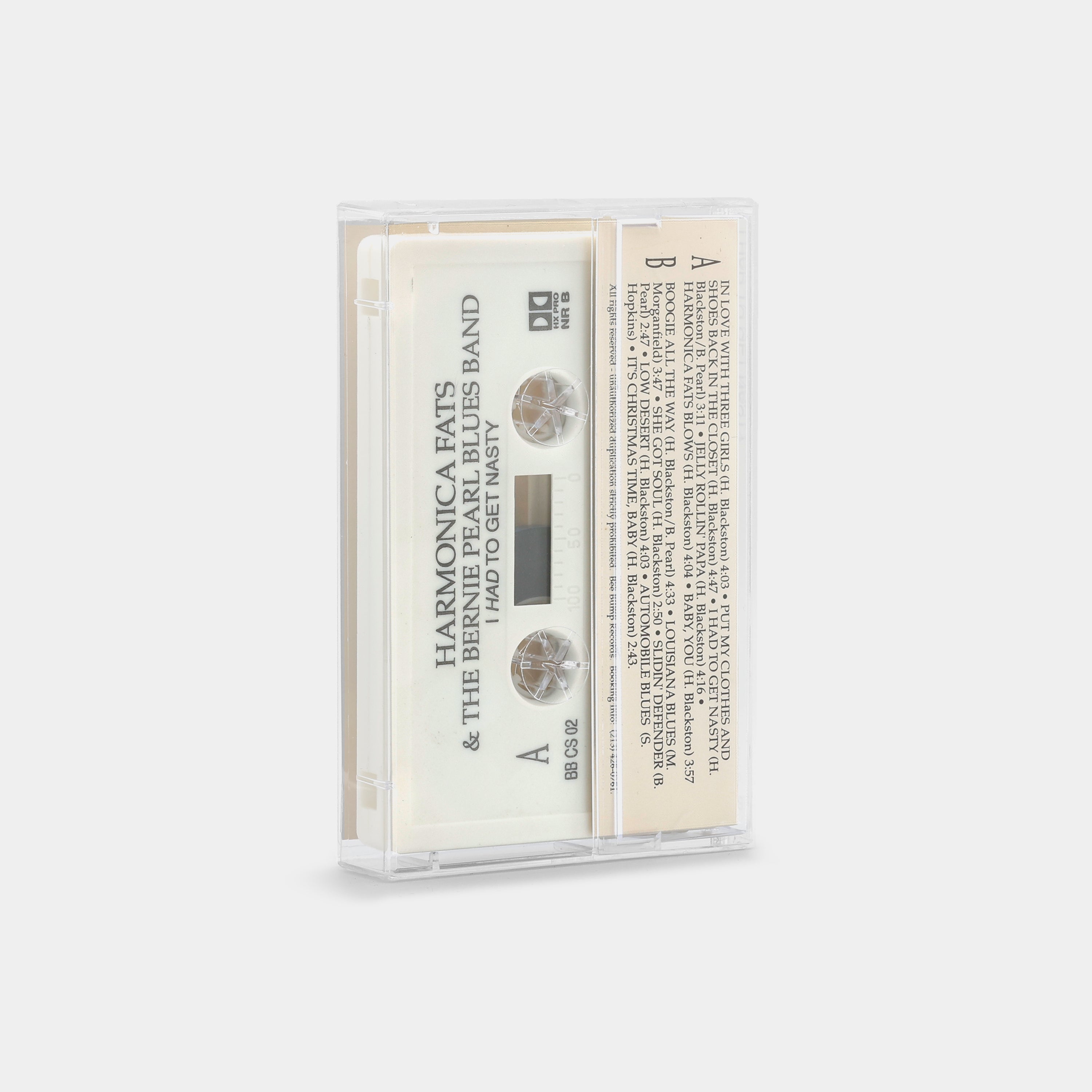 Harmonica Fats & The Bernie Pearl Blues Band - I Had To Get Nasty Cassette Tape