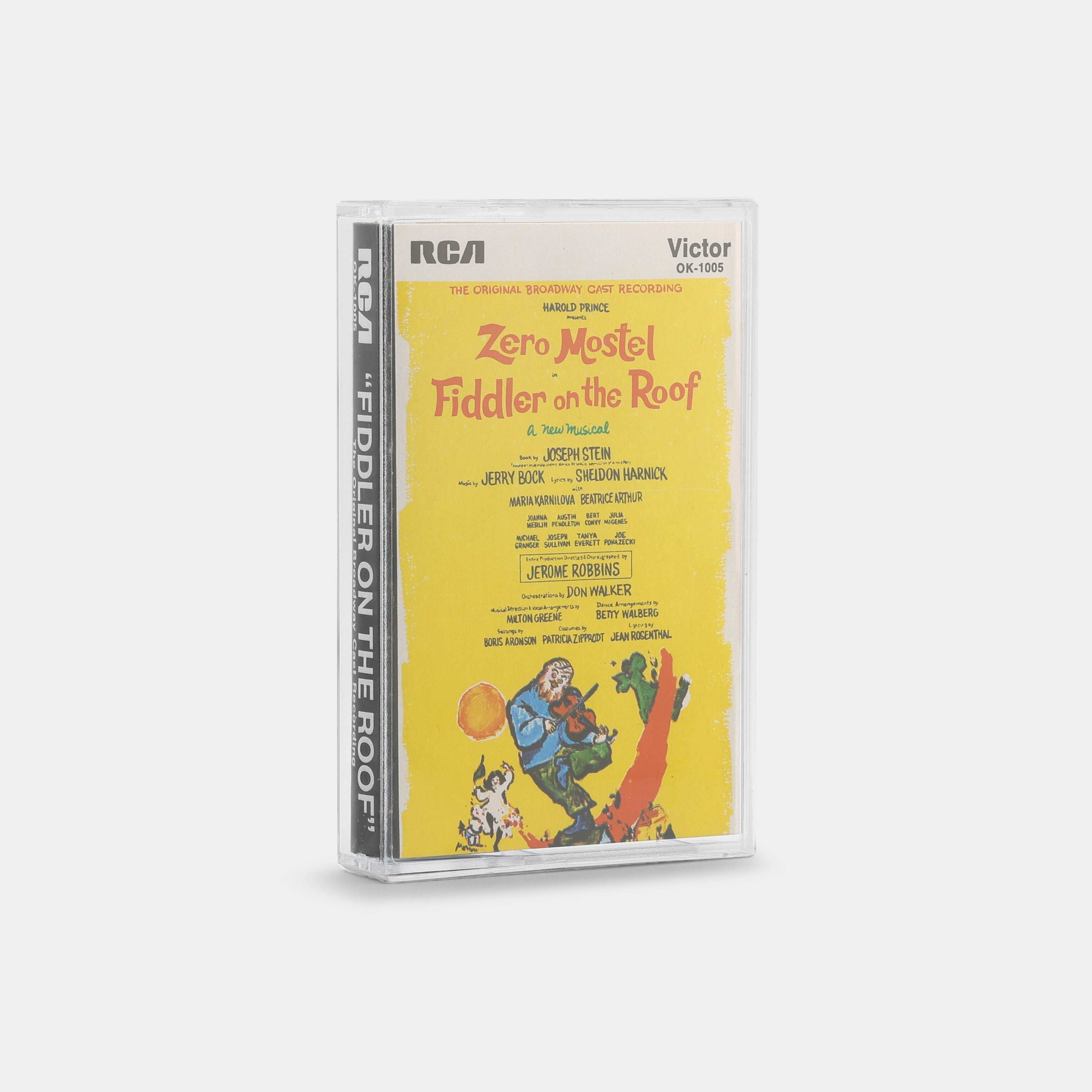 The Original Broadway Cast Featuring Zero Mostel - Fiddler On The Roof Cassette Tape