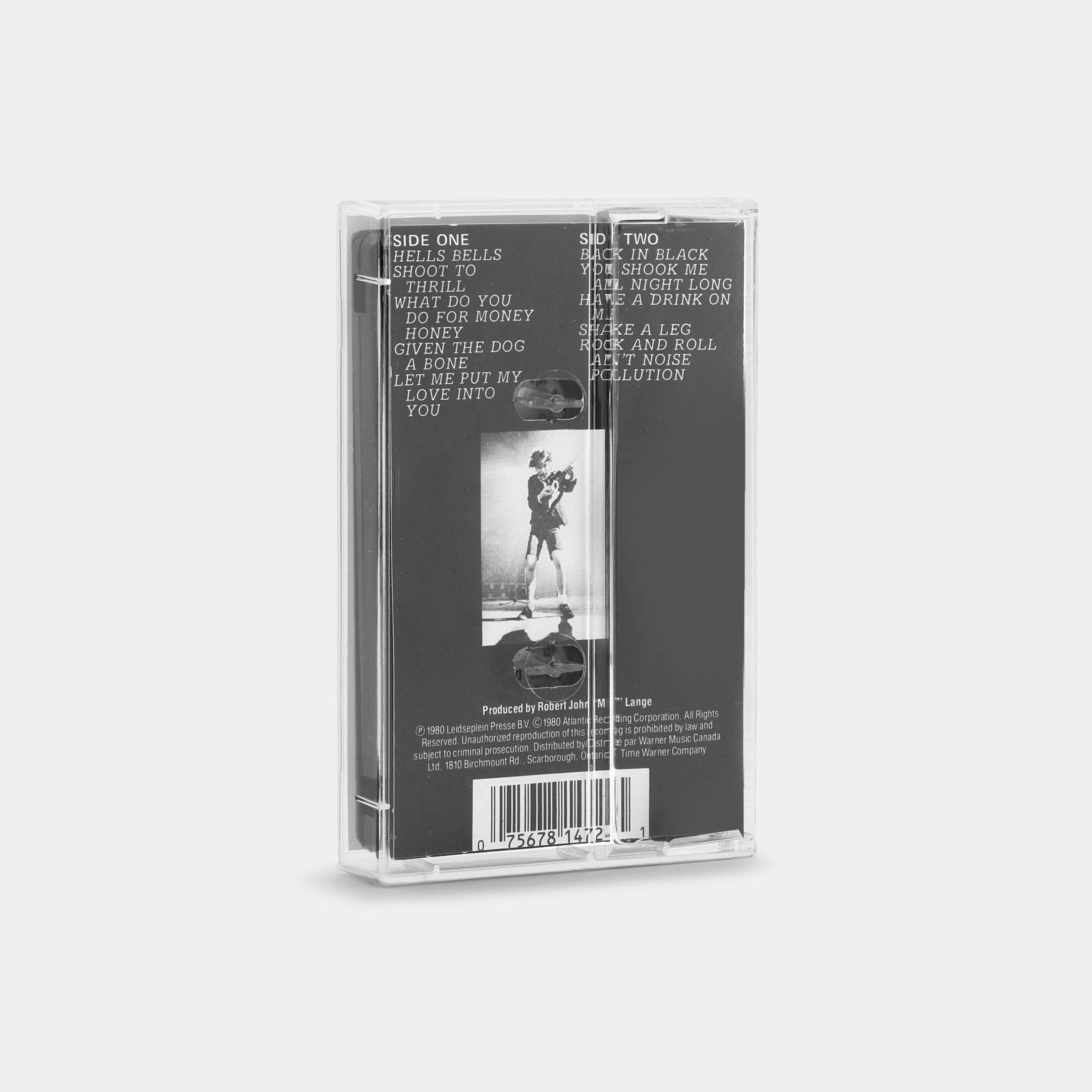 AC/DC - Back In Black Cassette Tape
