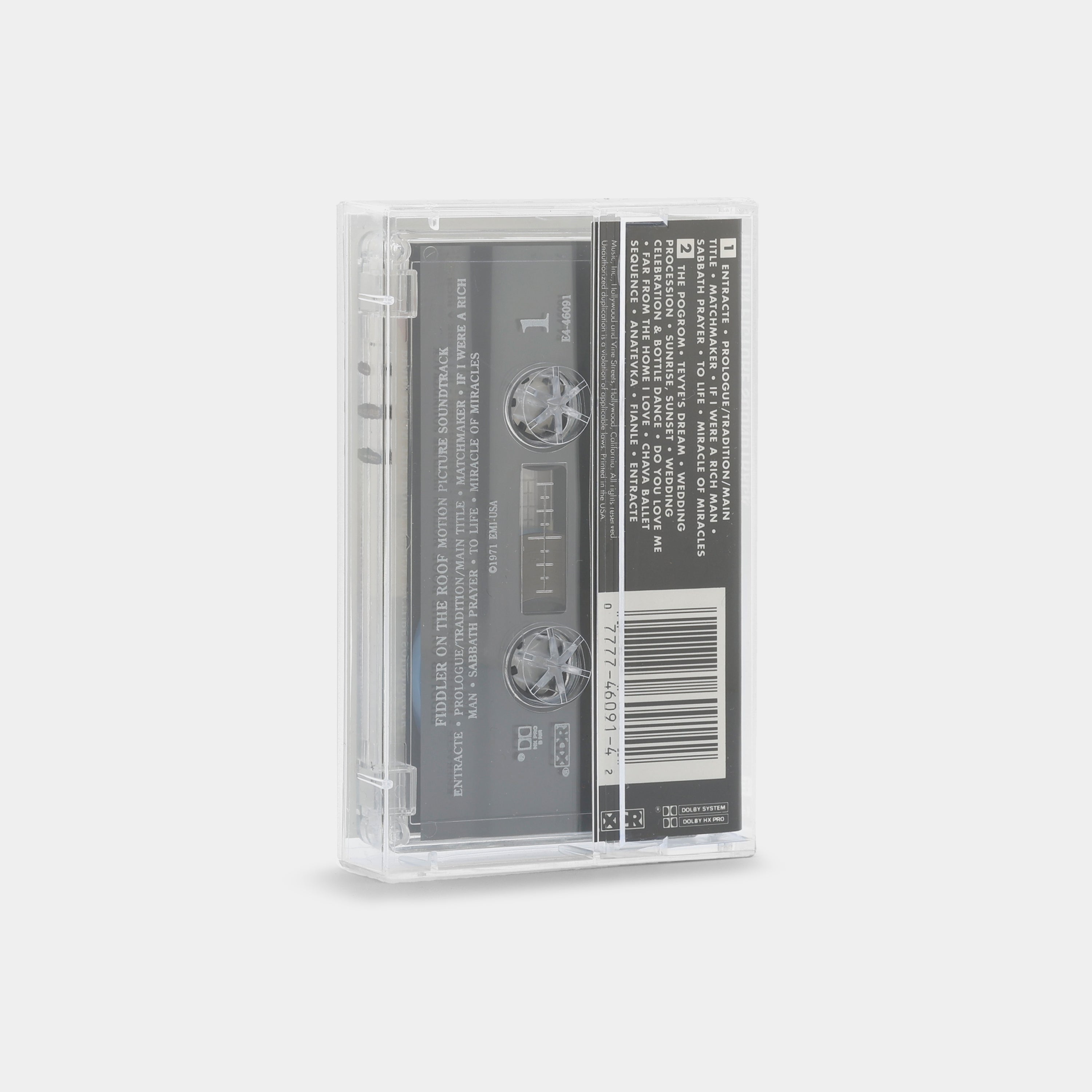 Fiddler On The Roof (Original Motion Picture Soundtrack Recording) Cassette Tape