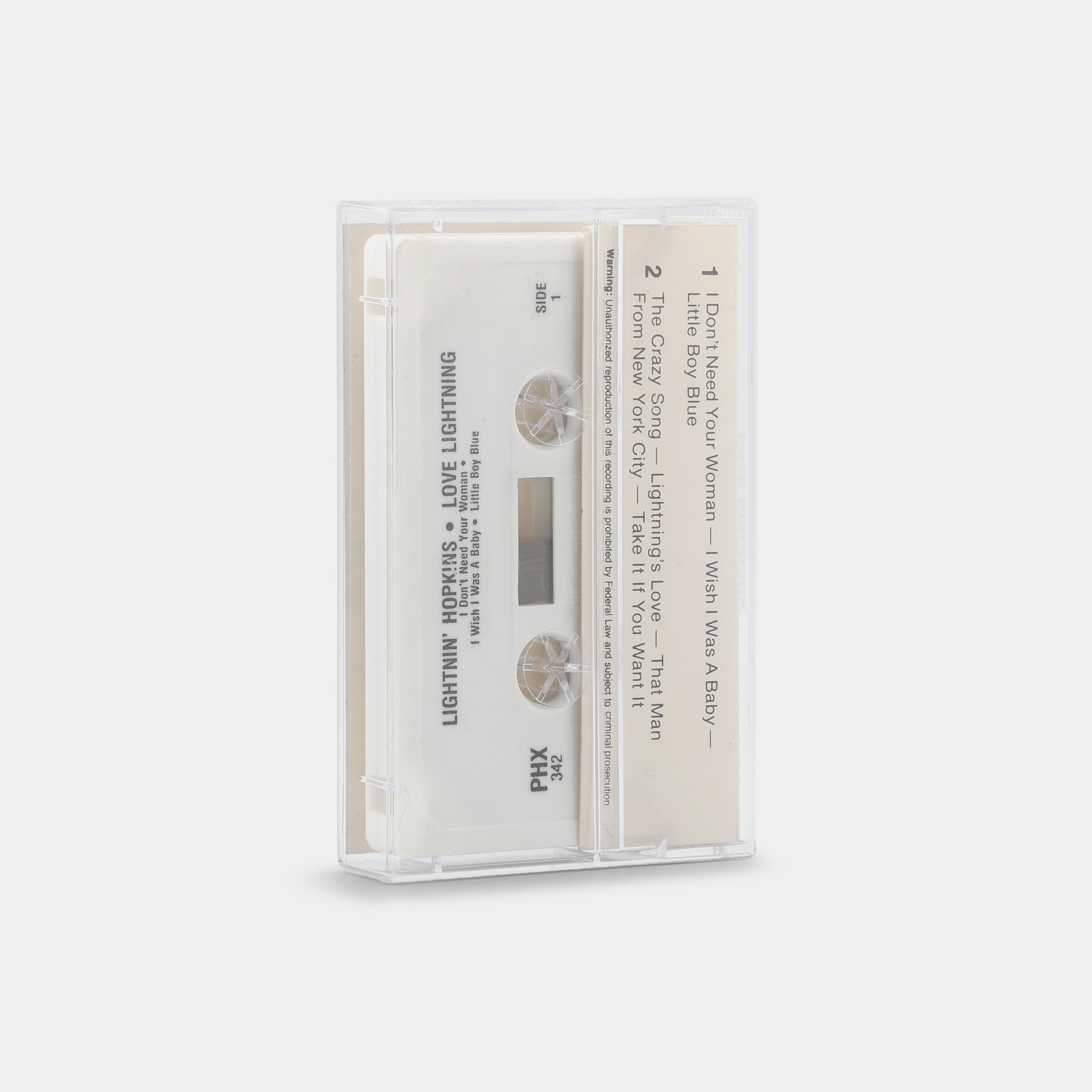 Lightnin' Hopkins - Love Lightning Cassette Tape