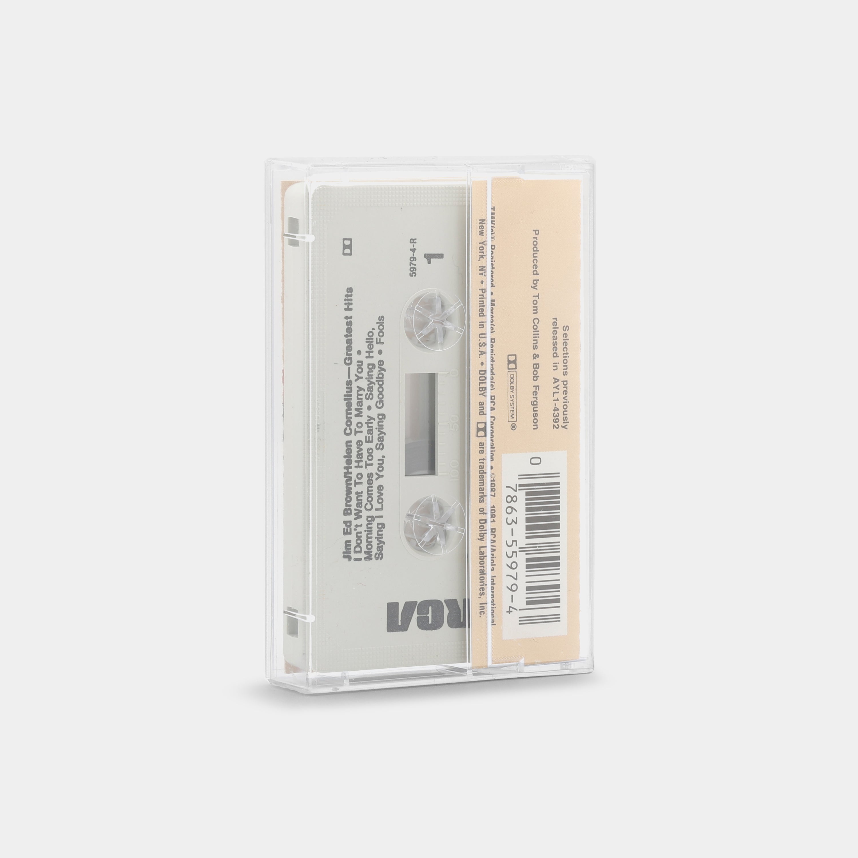 Jim Ed Brown & Helen Cornelius - Greatest Hits Cassette Tape