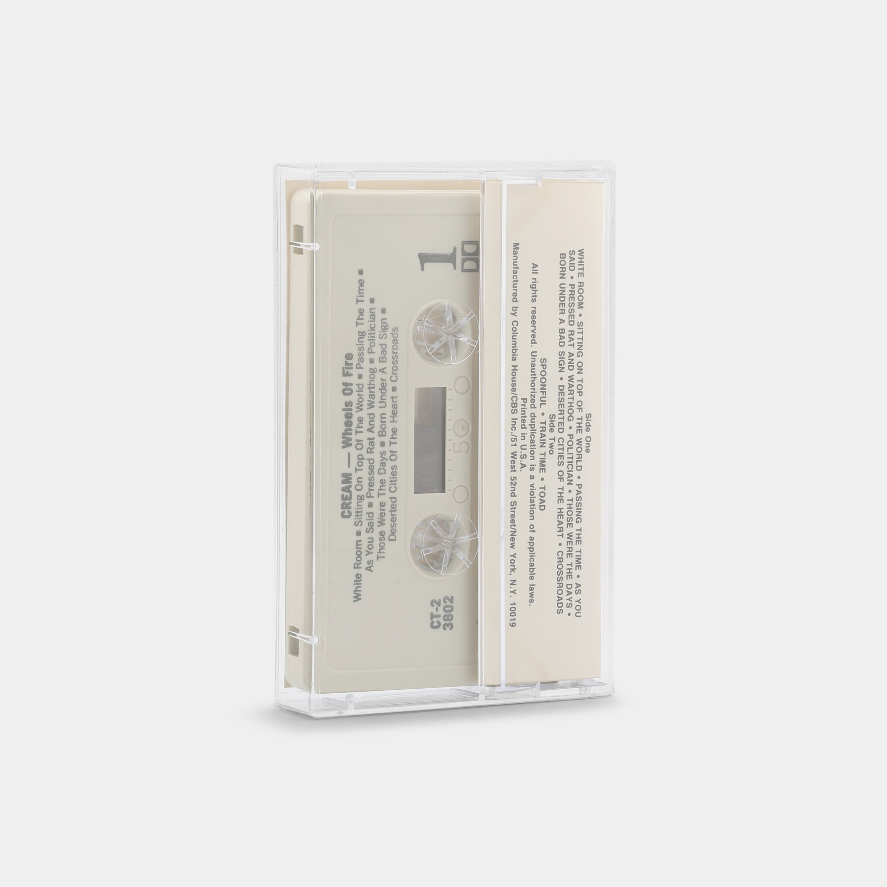 Cream - Wheels Of Fire Cassette Tape